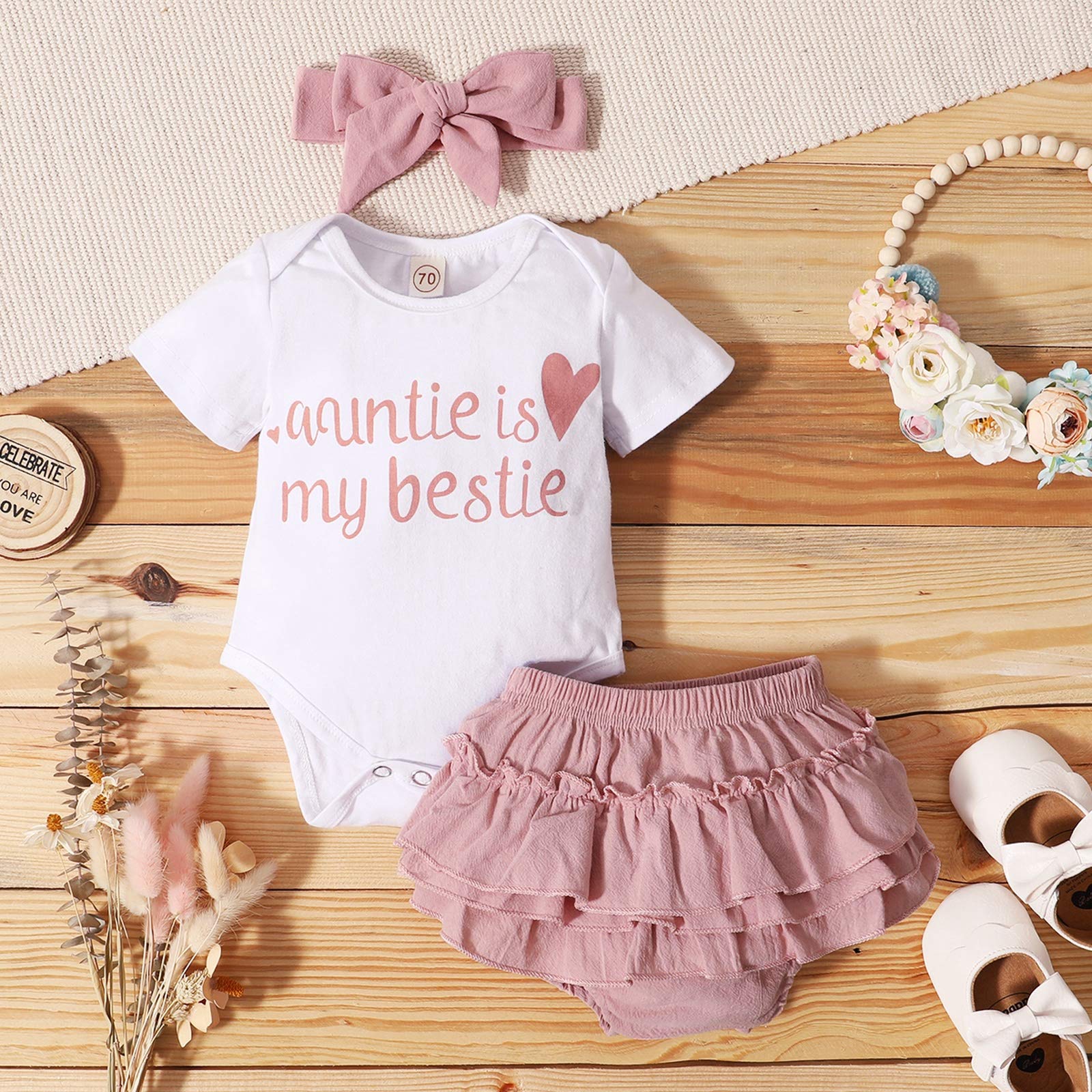 Adorable Baby Girl Clothes Set - Newborn to 24 Months Summer Outfits for Infants | Perfect for Playdates, Beach Trips & Family Photos