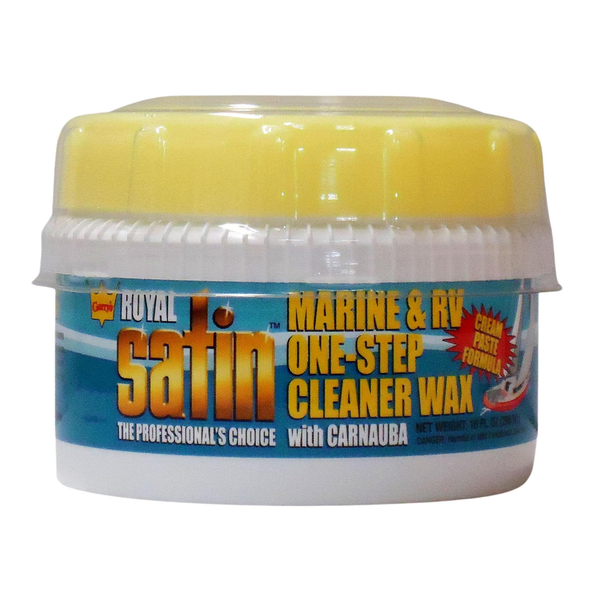 Garry's Royal Satin Marine & RV ONE STEP Cleaner Wax - 10 oz | All-in-One Boat, RV & Vehicle Polish & Protectant | Restores Shine & Protects Against UV Rays