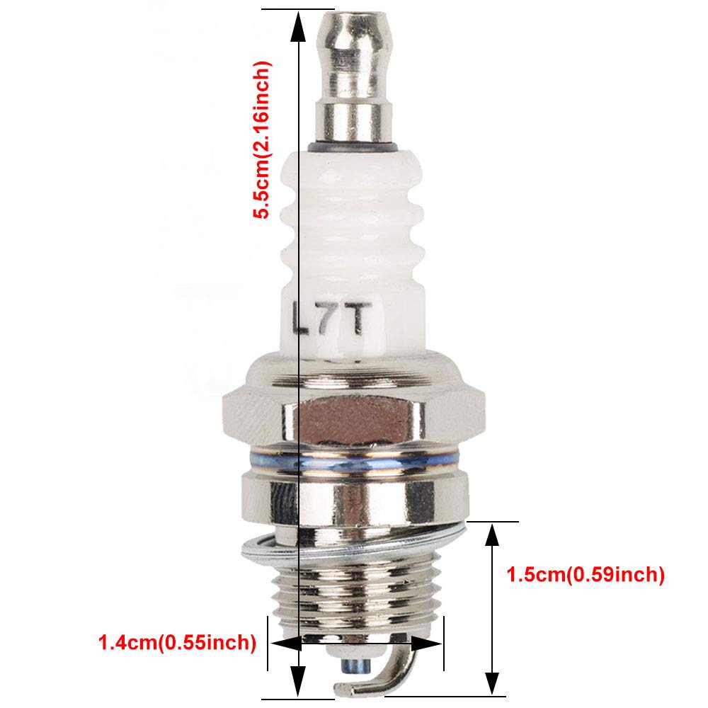 HIFRON Fuel Filter & Spark Plug Replacement Kit for Walbro 125-527, Echo 131-205-07320, Robin 3112, Shindaiwa T230 T231, Stihl FC75 FS85 - Compatible with String Trimmers, Edgers & Backpack Blowers (3-Piece Set) - Ideal for Lawn Maintenance & Landscaping Equipment Repair