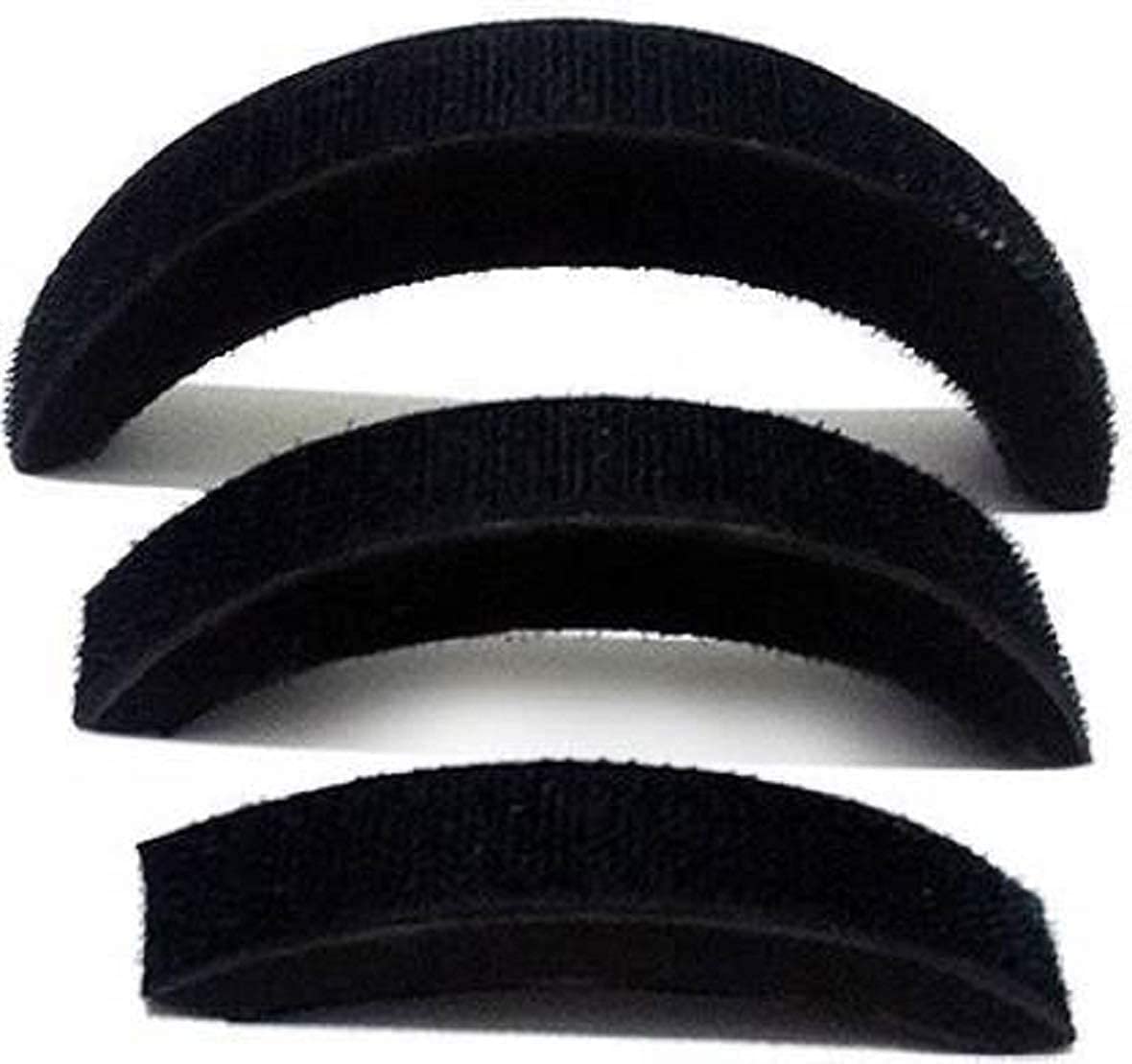 Banana Bumpits Hair Volumizer - 6 Piece Black Hair Styling Accessories for Women & Girls | Create Instant Volume & Updos for Parties, Weddings & Everyday Hairstyles