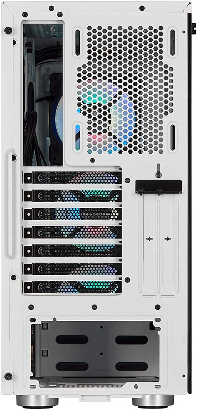 Corsair iCUE 465X RGB Tempered Glass Mid-Tower ATX PC Case - Black/White - High Airflow Gaming Case with Smart Lighting Control for Streamers & Content Creators