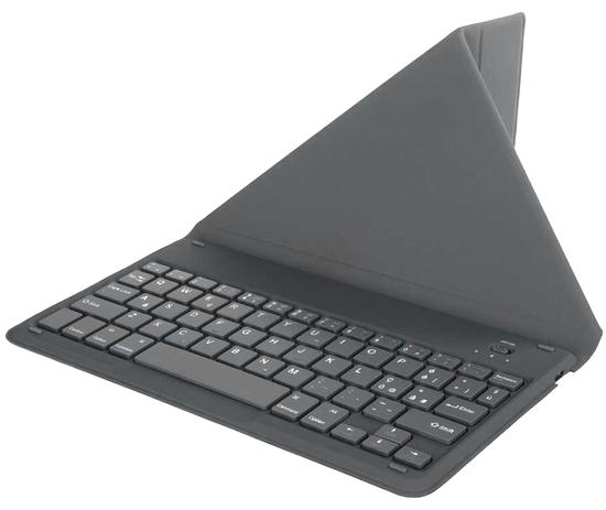 Wireless Keyboard with Stand - Grey | Ergonomic & Portable for Home, Office, and Gaming Use