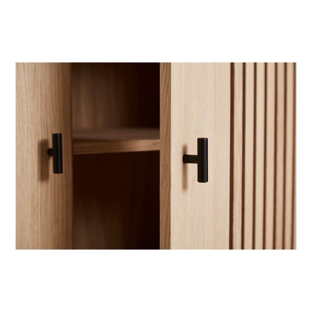 Modern High Sideboard Storage Cabinet - Stylish and Functional Entryway, Living Room, or Dining Room Furniture