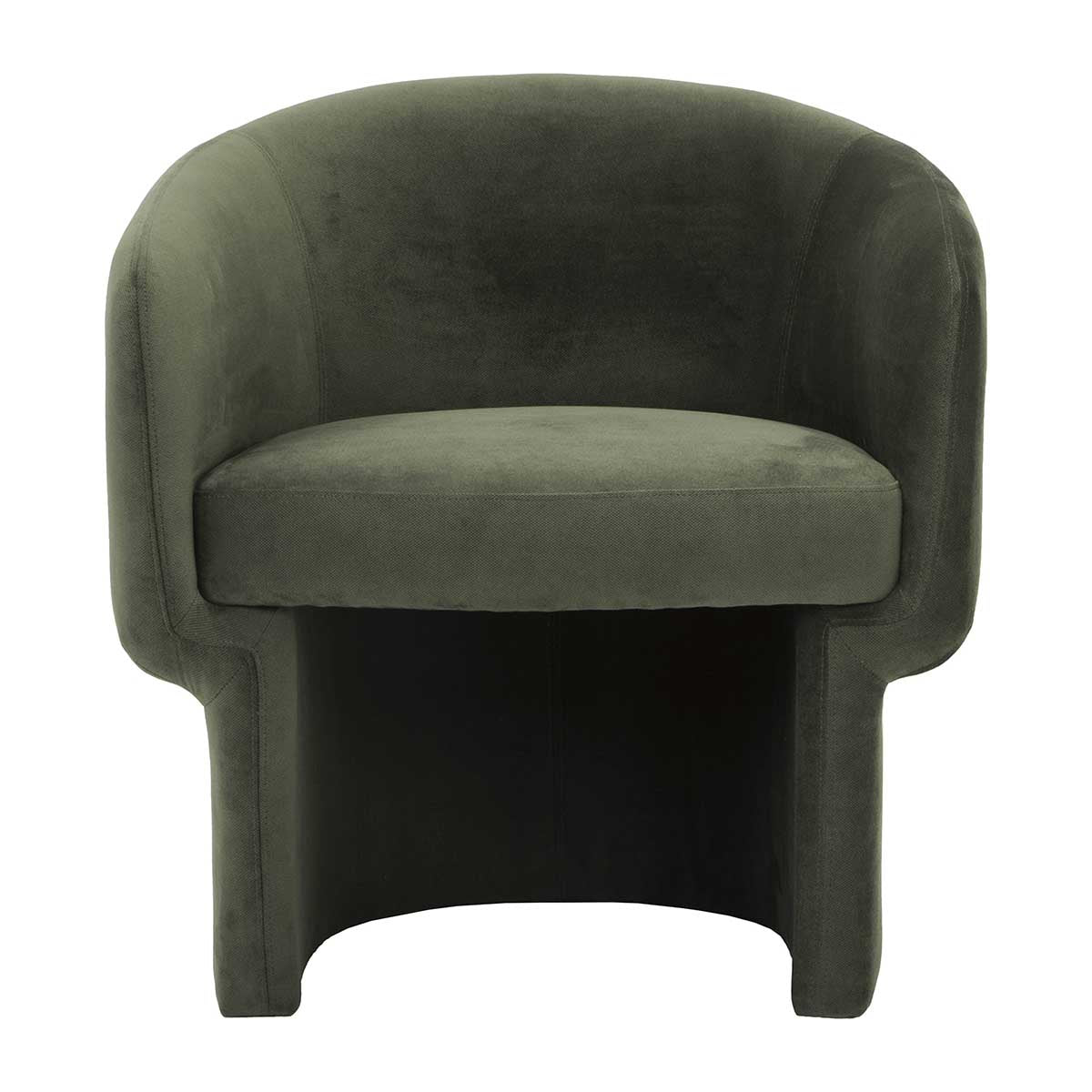 Adele Velvet Armchair - Modern Velvet Upholstered Accent Chair for Living Room, Bedroom & Office - Soft & Comfortable Lounge Chair with Sturdy Metal Legs - Perfect for Home Decor & Relaxation