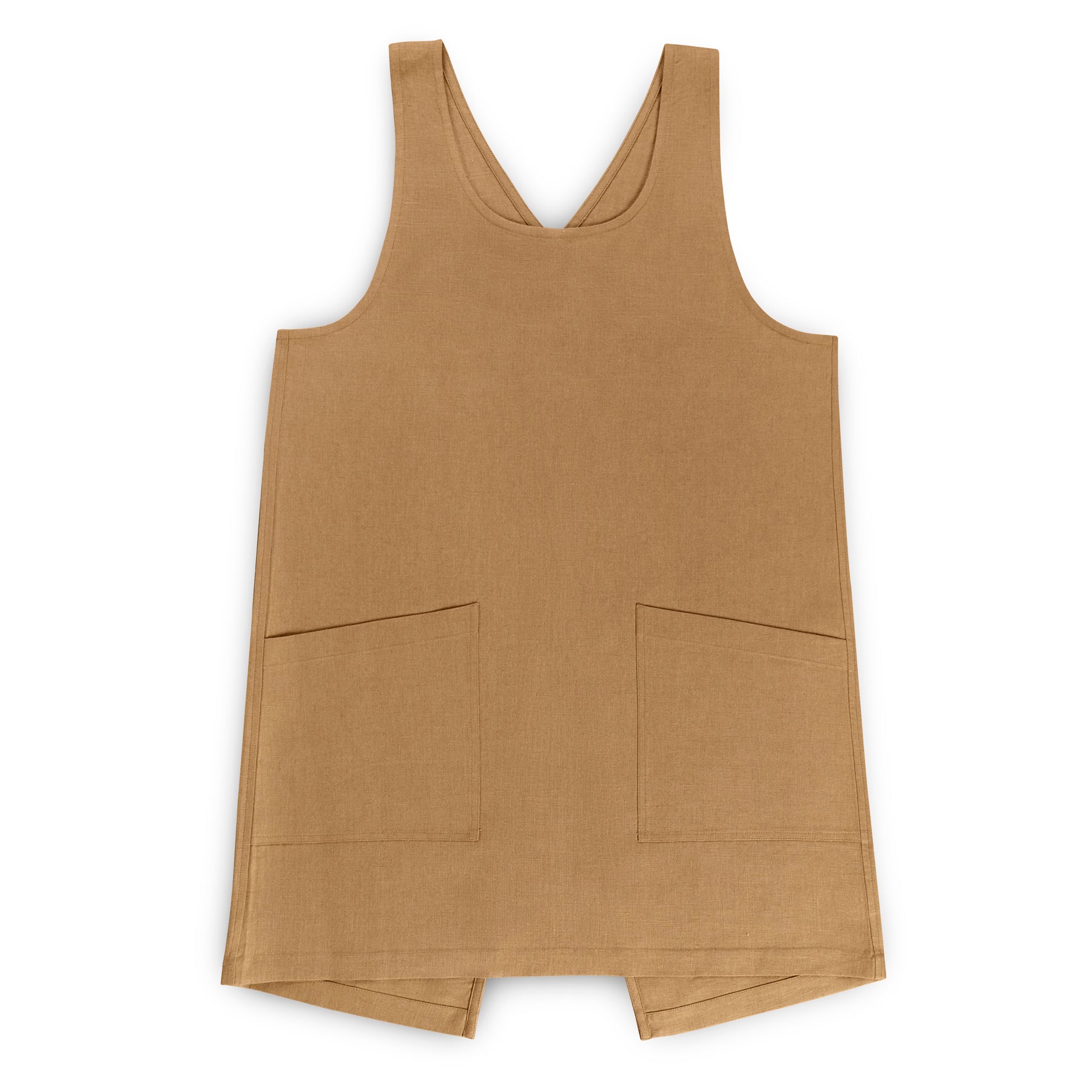 Premium Linen Smock Apron for Women & Men - Adjustable & Stylish Kitchen Apron for Cooking, Baking & Gardening - Breathable & Durable Unisex Workwear
