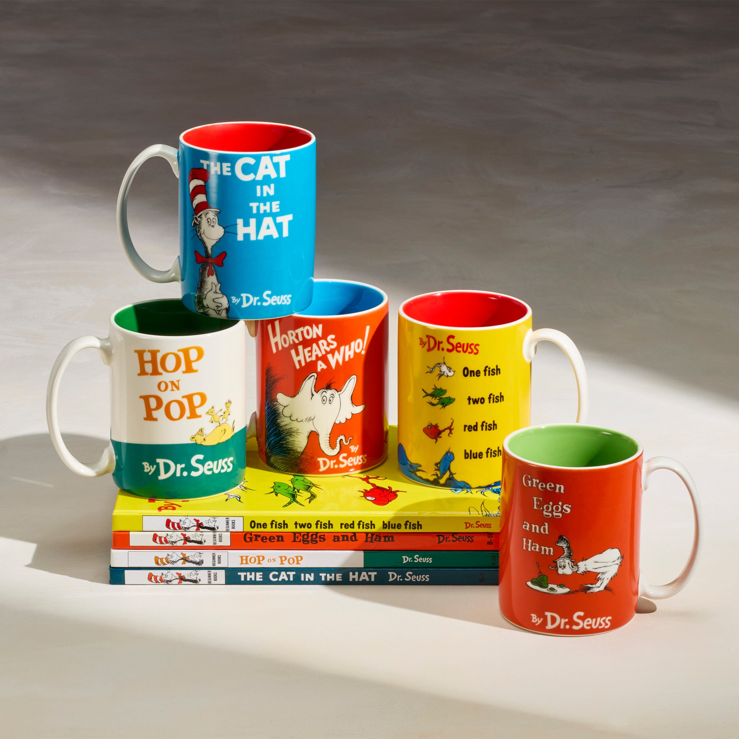 Dr. Seuss Hop On Pop Coffee Mug - Classic Children's Book Themed Ceramic Cup for Kids & Adults - Perfect for Reading Time, Gifts & Collectibles