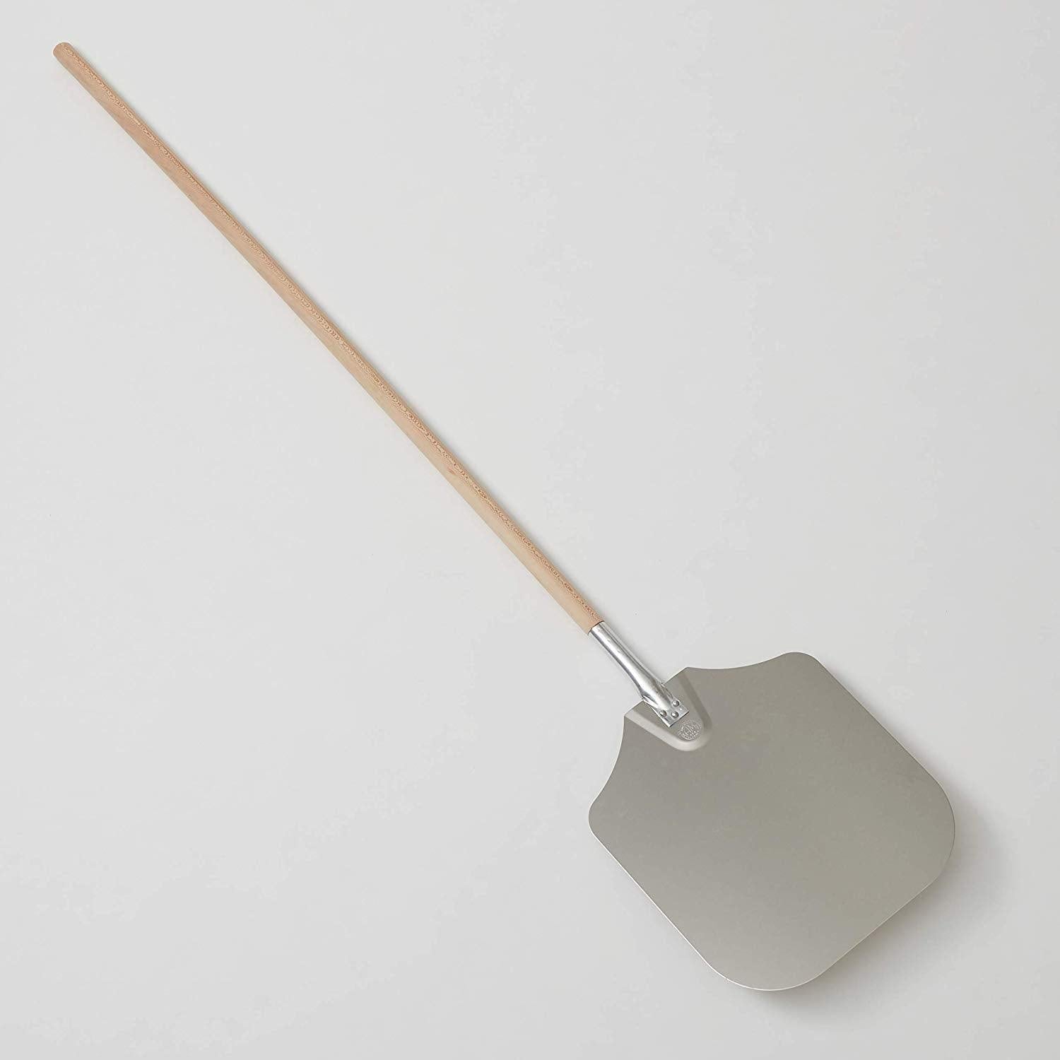 American Metalcraft 6816 16 x 18 Inch Aluminum Pizza Peel with 50 Inch Wooden Handle - Perfect for Home Baking, Pizzerias & Outdoor Pizza Ovens
