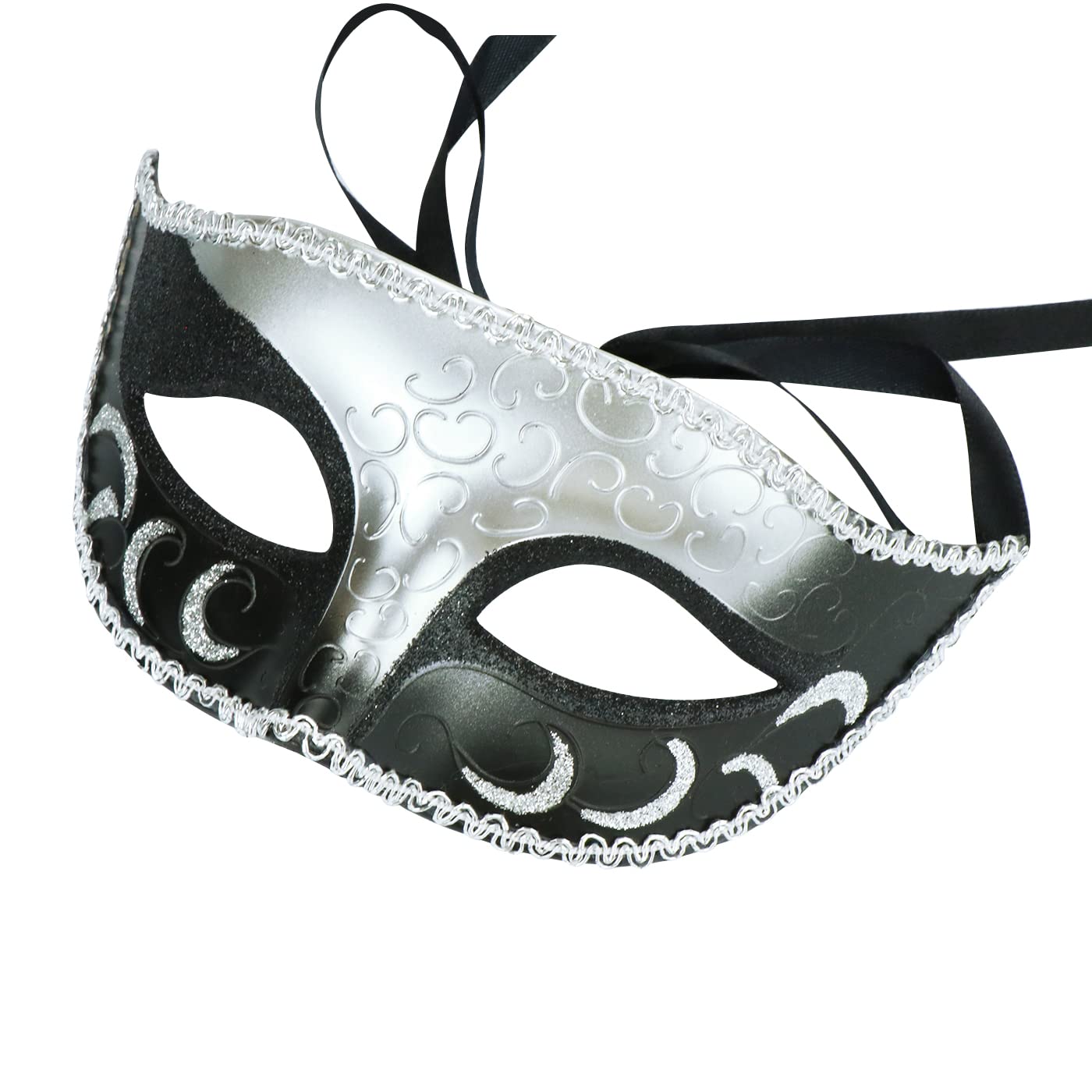 Elegant Venetian Masquerade Mask Couple Set - Metal Party Masks for Halloween, Mardi Gras, Costume Balls & Themed Events - Perfect for Couples, Balls, and Venetian Carnival Celebrations