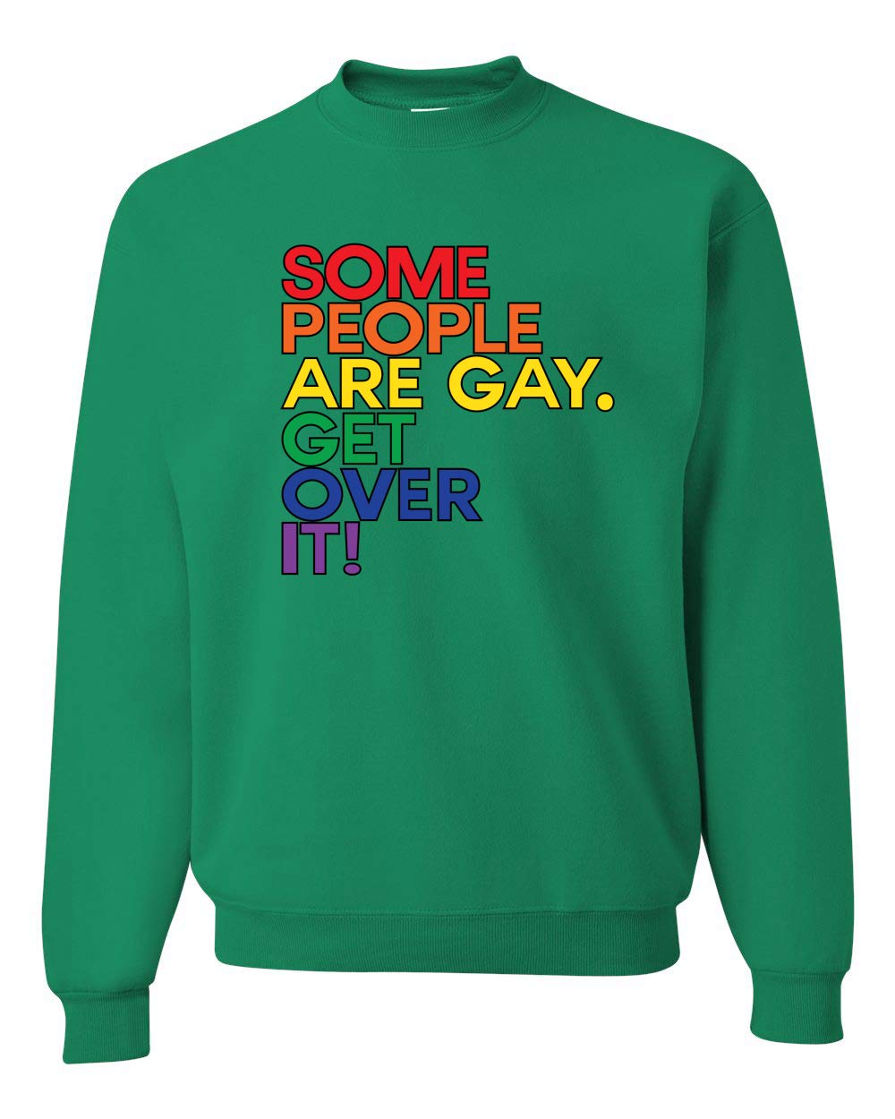 Men's LGBT Pride Crewneck Sweatshirt - Rainbow Gay Rights & Equality Apparel for Pride Month | Support LGBTQ+ Community | Perfect for Parades, Festivals & Everyday Wear