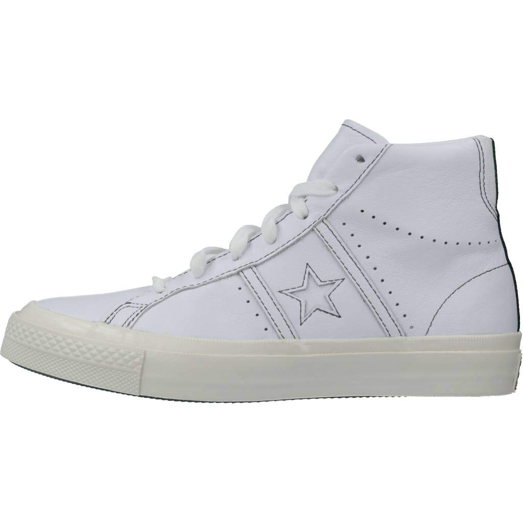 Converse Unisex Adult One Star Academy Hi Sneakers - White/Fir/Egret - Size 11 | Classic High-Top Canvas Shoes for Men & Women | Perfect for Casual Wear, Street Style & Skateboarding