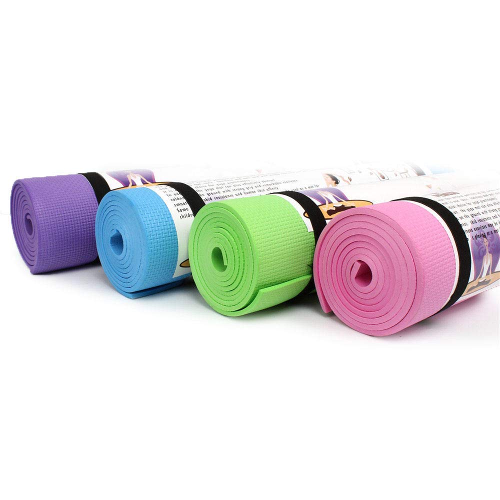 Premium 2-Inch Thick Non-Slip Yoga Mat for Pilates, Floor Workouts & Fitness - Durable Portable Solid Exercise Mat for Home Gym, Studio & Outdoor Use
