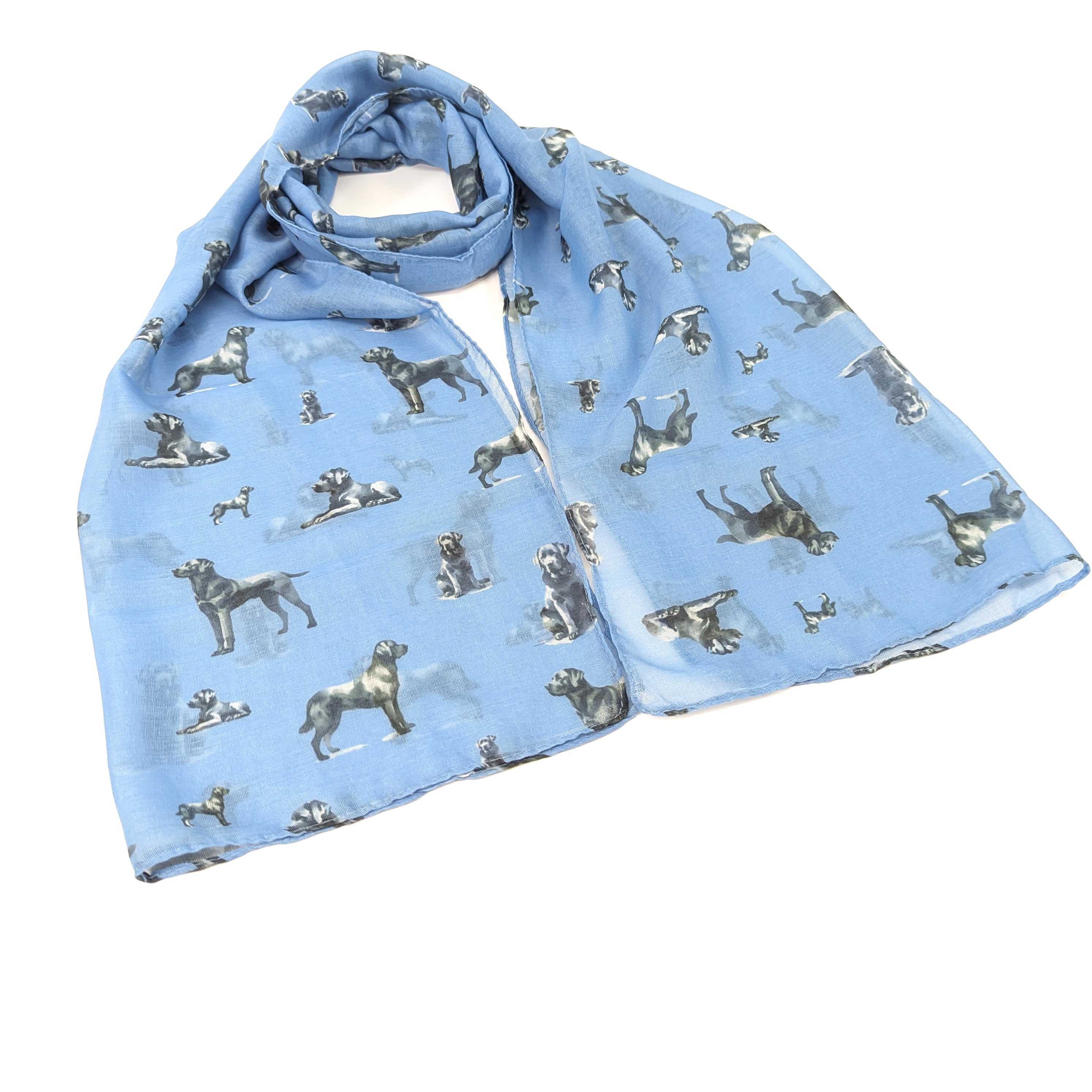 Stylish Denim Dog Scarf (50x180cm) - Fashionable Pet Accessory for Small & Medium Dogs - Perfect for Outdoor Walks & Photo Shoots