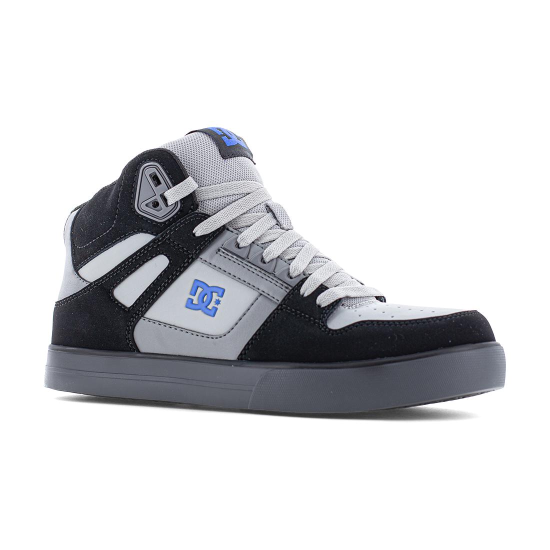 Pure Work Composite Toe Mid‑Cut Boot – Black/Gray/Blue