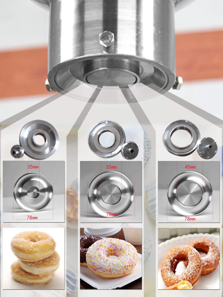 Commercial Donut Maker Machine - Automatic Timer & Counting, Flipping & Dropping - Perfect for Bakeries, Cafes, and Home Use
