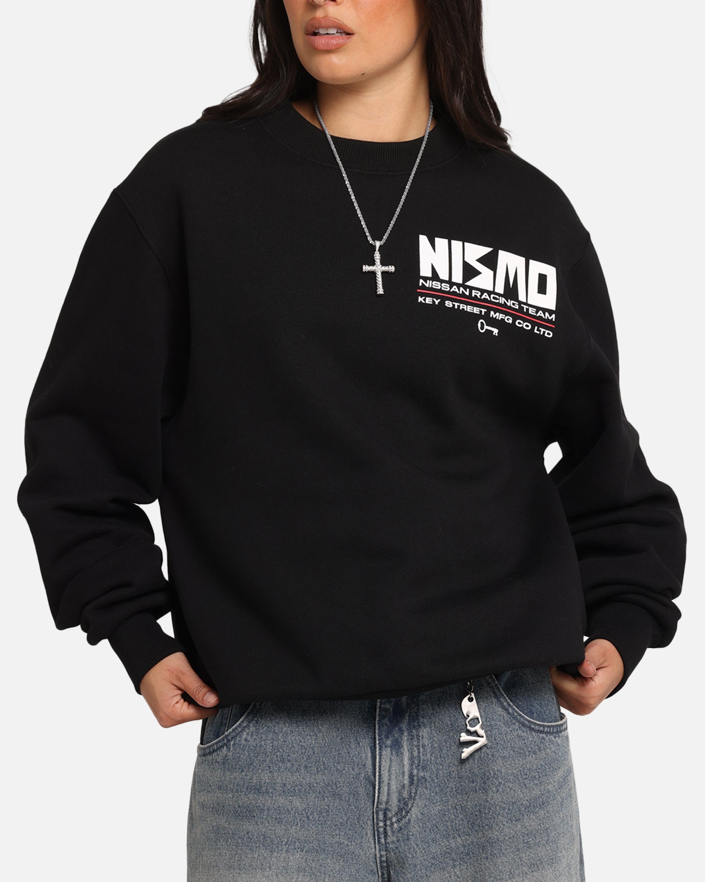 Nissan Nismo Classic Crewneck Sweatshirt - Vintage Black Pullover for Men & Women - Perfect for Casual Wear, Street Style & Car Enthusiasts