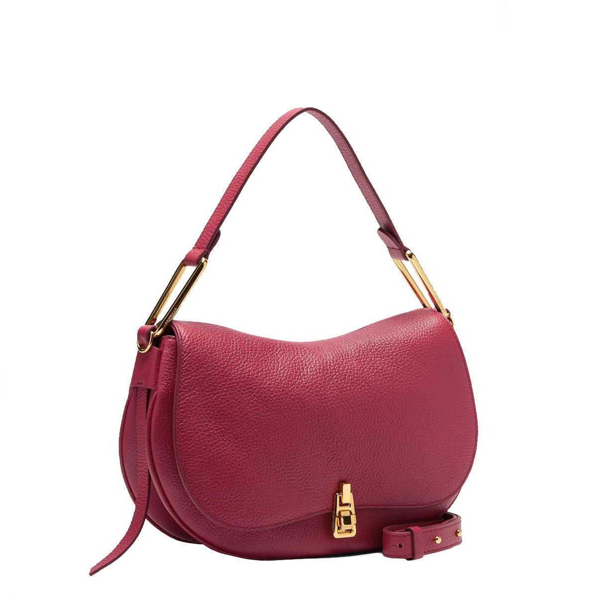 Coccinelle Magie Medium Sangria Shoulder Bag for Women | Genuine Leather Crossbody Purse | Fashion Handbag for Work, Travel & Everyday Use