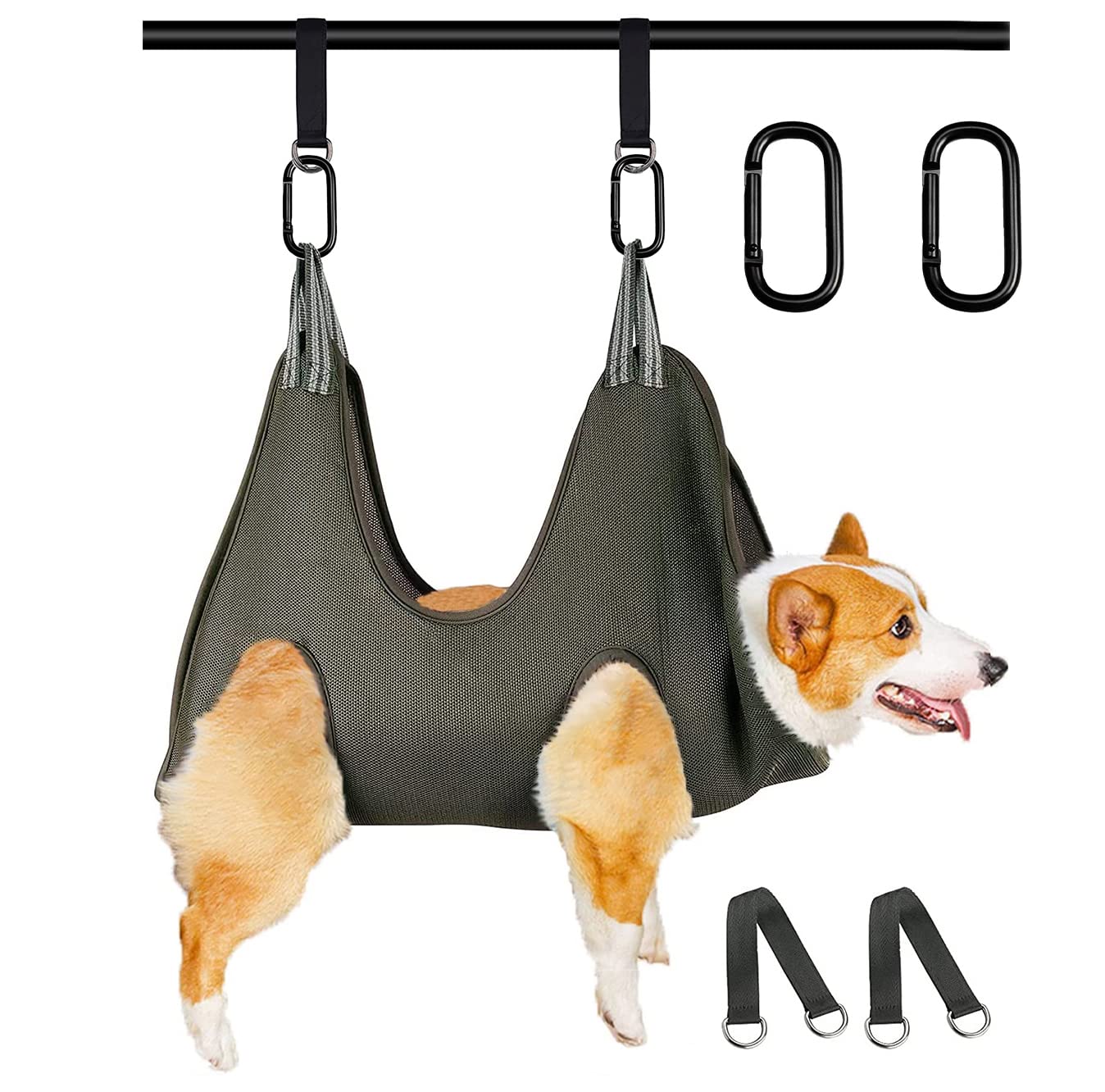 FEEGO Pet Grooming Hammock for Dogs & Cats - Safe Nail Trimming & Bathing Aid