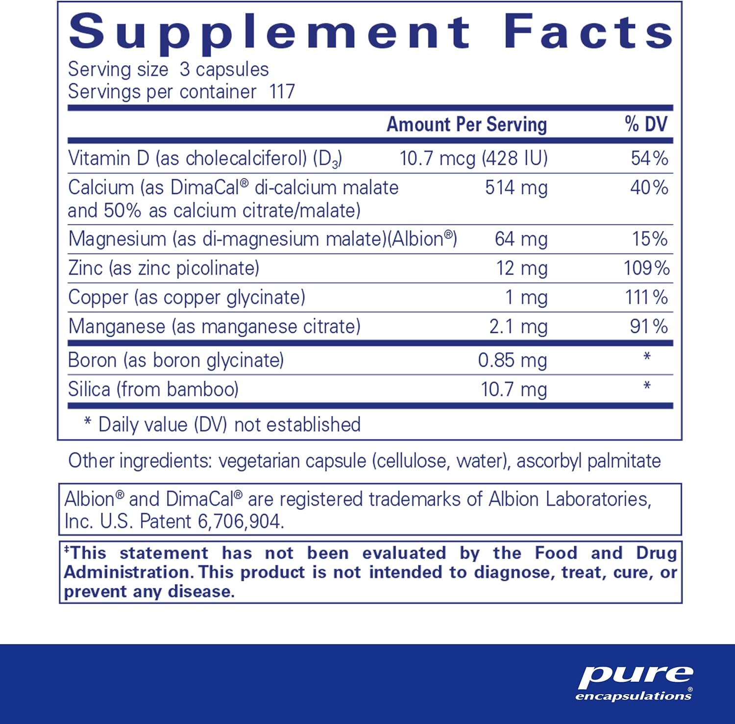 Pure Encapsulations OsteoBalance - Calcium, Magnesium & Vitamin D3 Supplement for Bone Health | Supports Strong Bones & Joints | Ideal for Adults & Seniors