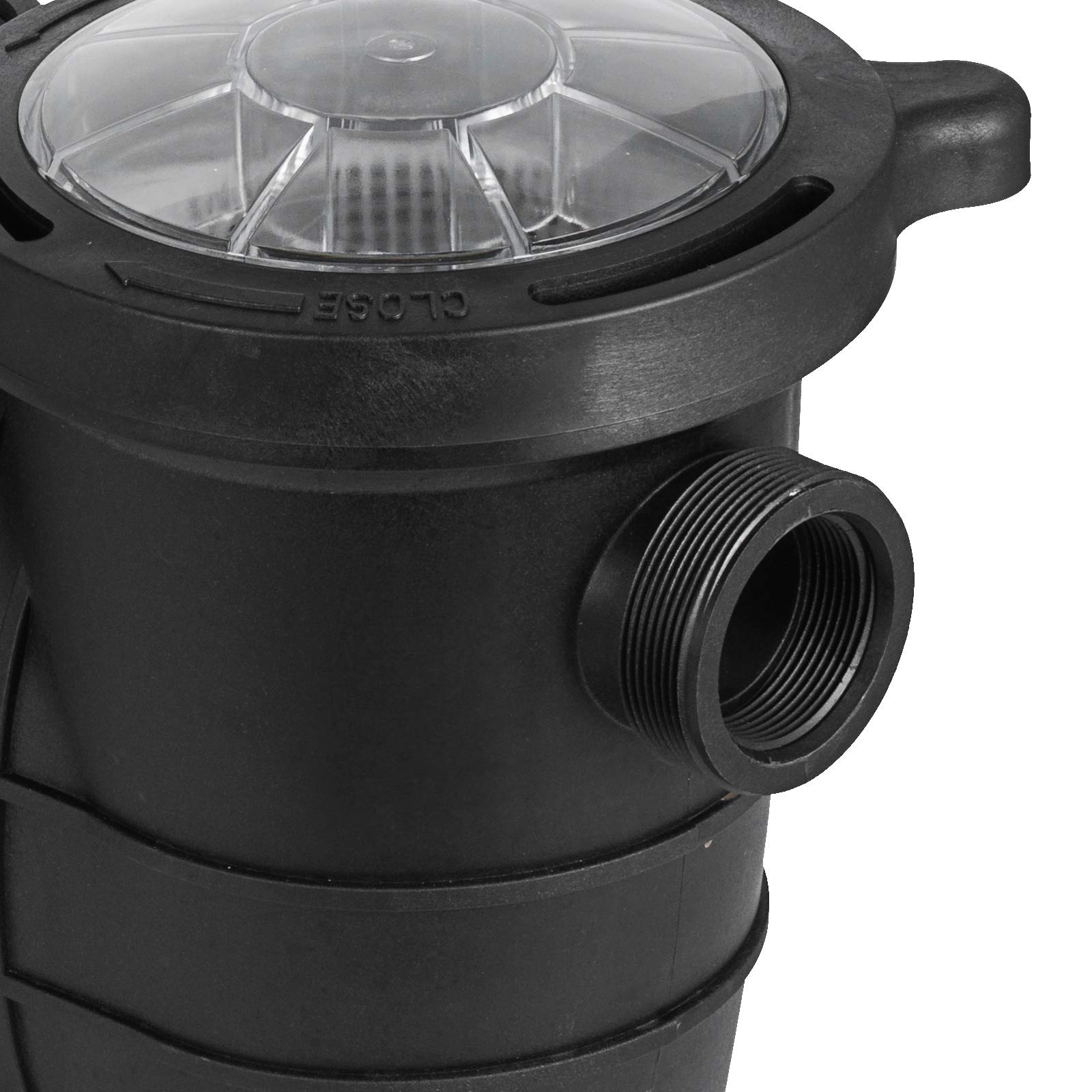 2HP Self Priming Pool Pump - 110V/220V Dual Voltage Inground & Above Ground Swimming Pool Pump - 1500W 60Hz Single Speed with Strainer Basket - Silent Operation - Perfect for Backyard Pools, Spas & Water Features