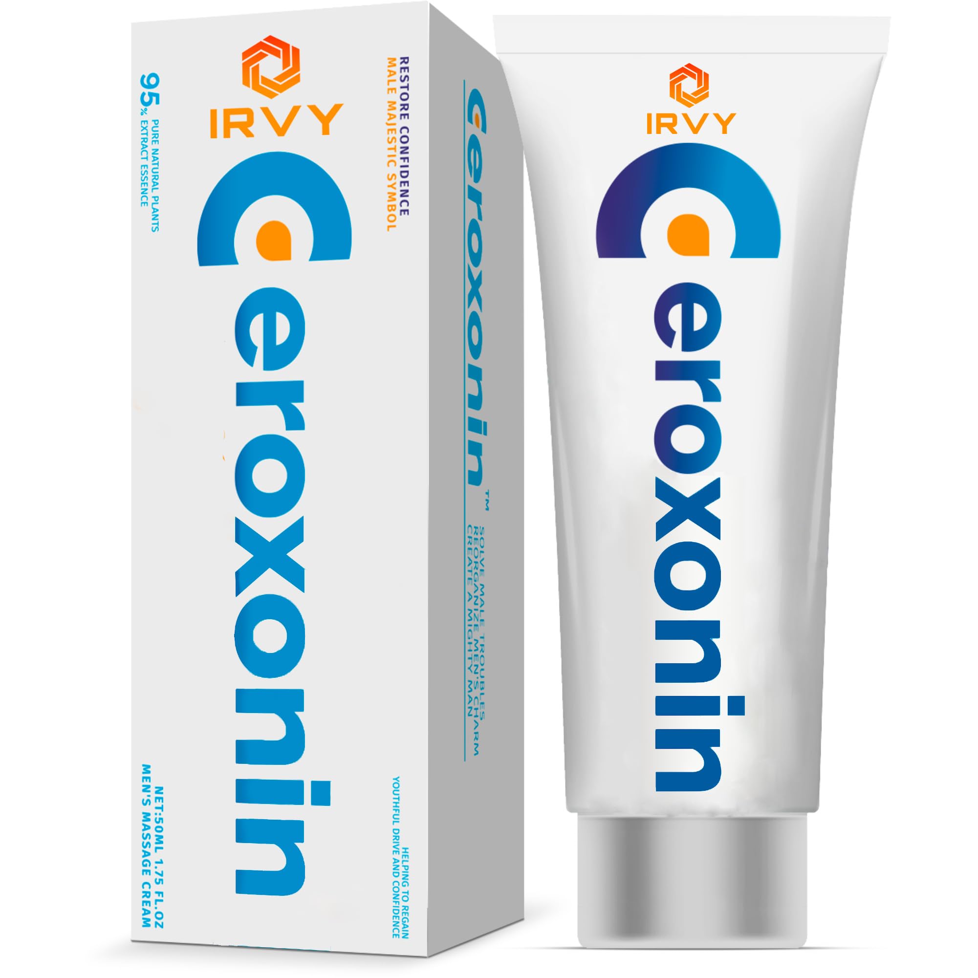 Irvy Eroxonin Med3000 Gel for Men - Stimulating Male Enhancement Massage Cream, 1.75 Fl Oz - Intimate Couples Gel for Enhanced Performance & Sensation