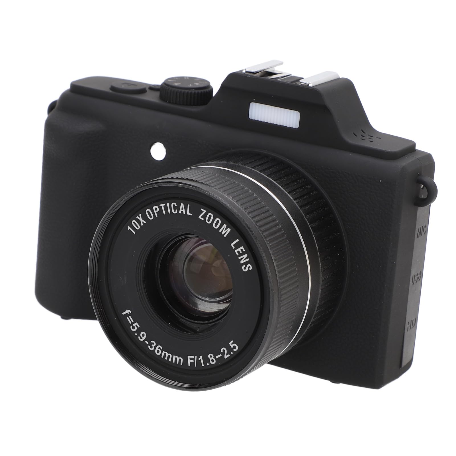 48MP Digital Camera with 6X Optical Zoom | 2.7K Vlogging Camera with Autofocus & Anti-Shake | Rechargeable Point and Shoot Camera for Beginners, Teens & Adults | Perfect for Travel, YouTube Videos & Family Events