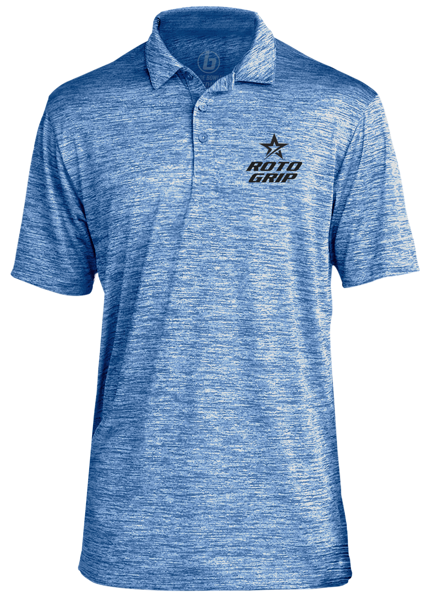 Roto Grip Classic Black Logo Performance Polo Shirt for Men - Breathable & Moisture-Wicking Bowling Apparel - Perfect for League Play & Tournaments