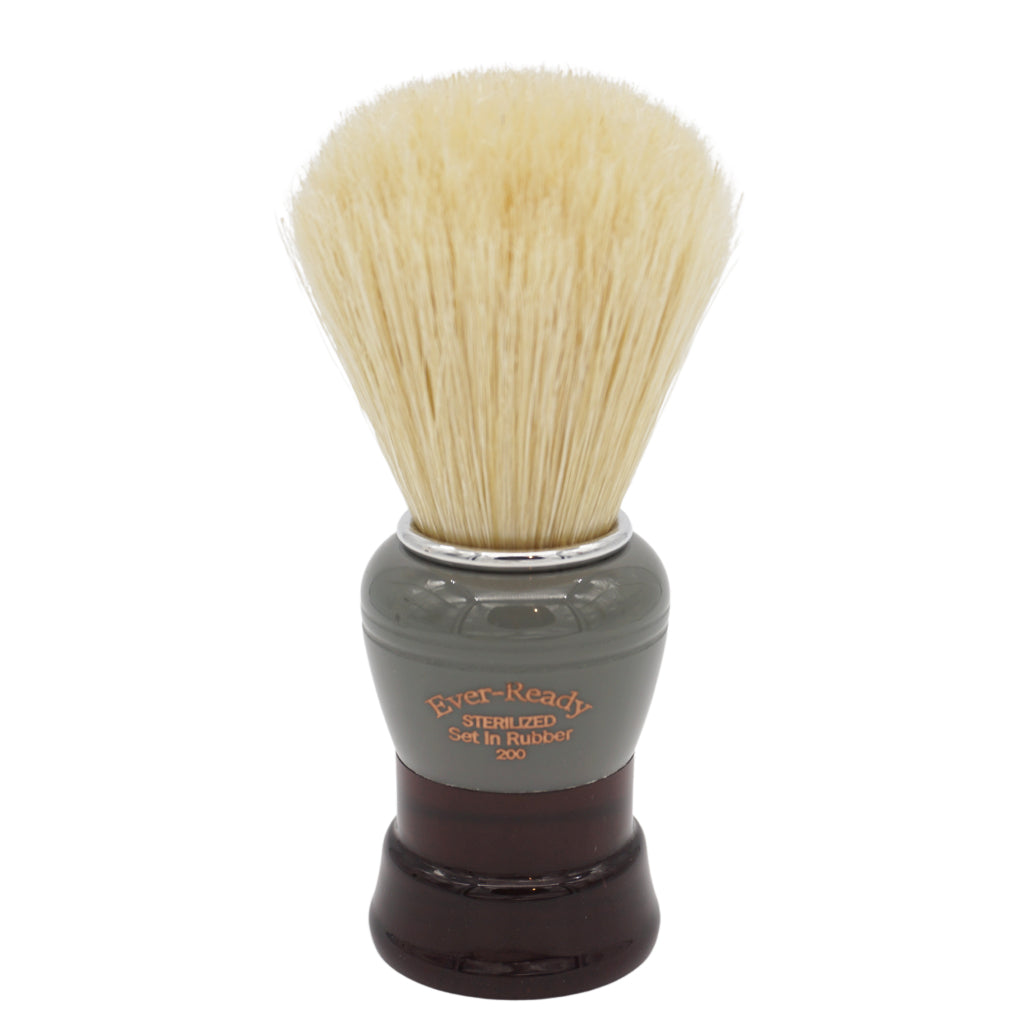 Premium 24mm Semogue SOC Boar Shaving Brush - Heritage Collection Black & Grey Ever Ready 200 - Perfect for Wet Shaving & Grooming Kits
