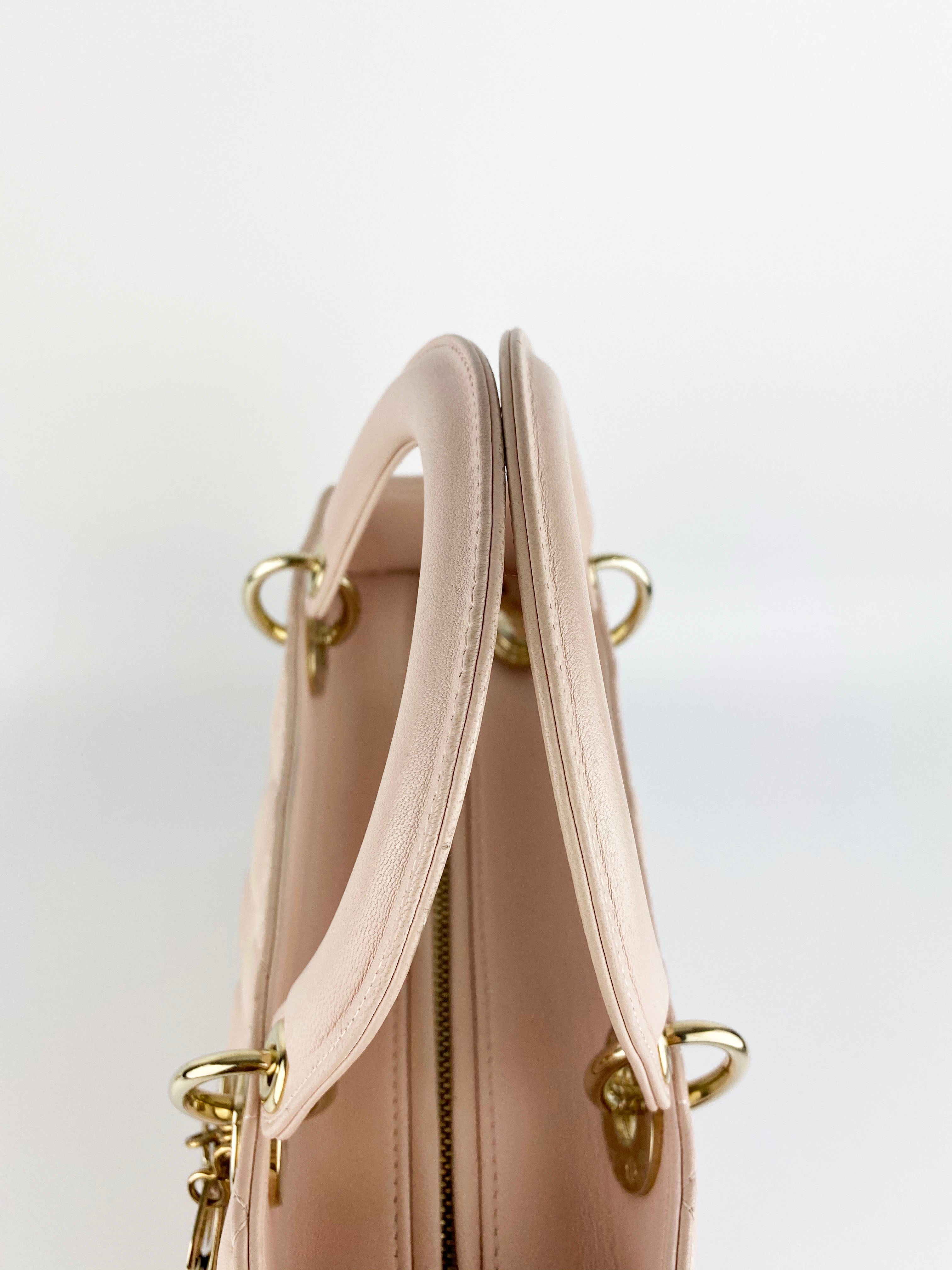 Dior Medium Pink Lady Dior Handbag - Luxury Designer Shoulder Bag for Women | Perfect for Parties, Weddings & Special Occasions