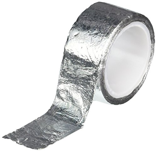 Premium Shiny Silver Aluminum Foil Tape - 12in x 5yd (1 Roll) - High Temp, Moisture Proof, Strong Adhesive for HVAC, Duct Sealing, Roofing & DIY Projects
