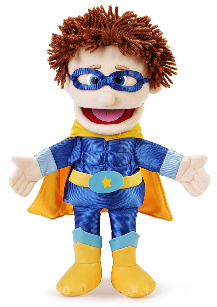 Hector the Hero 36 cm Small Hand Puppet for Kids - Interactive Storytelling Toy for Classroom, Playtime & Puppet Shows (Code 28)