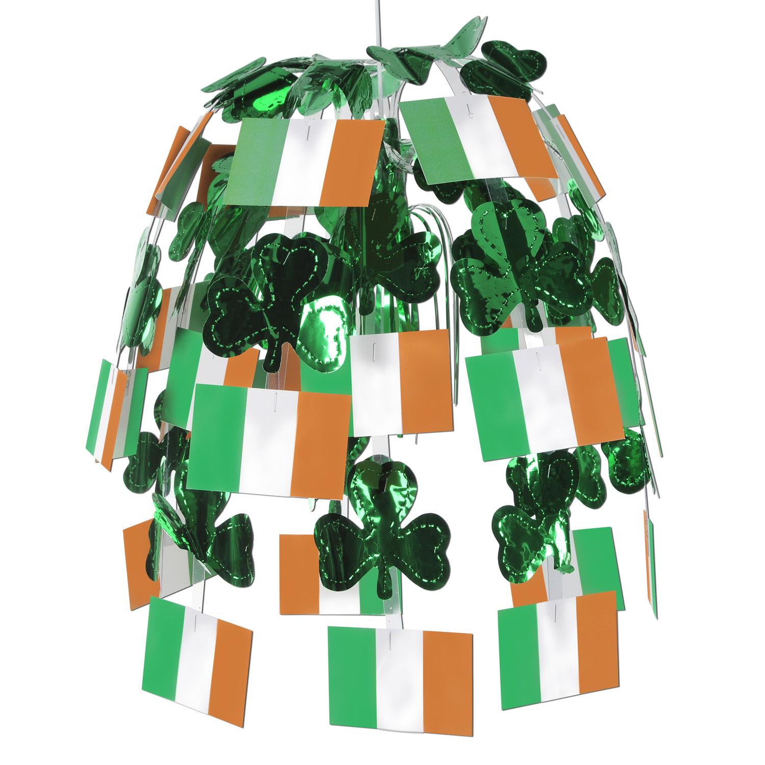 12 Pack Beistle Irish Flag Cascade Party Decorations - St. Patrick's Day, Irish Themed Party, Pub & Home Decorations for Festive Celebrations