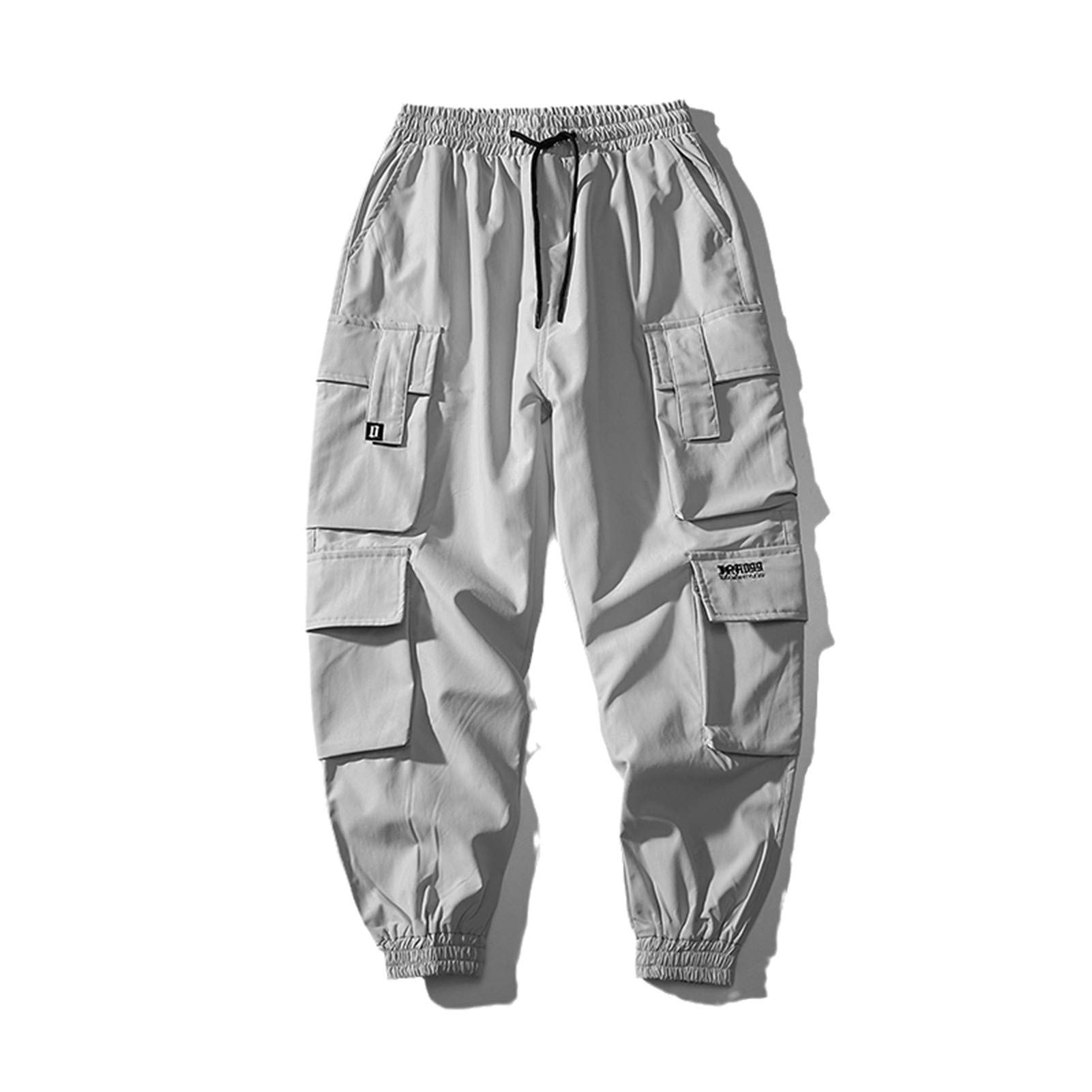 USTZFTBCL Men's Streetwear Casual Jogging Pants - Cargo Harem Sweatpants for Hip Hop & Japanese Fashion | Perfect for Gym, Lounge & Urban Street Style