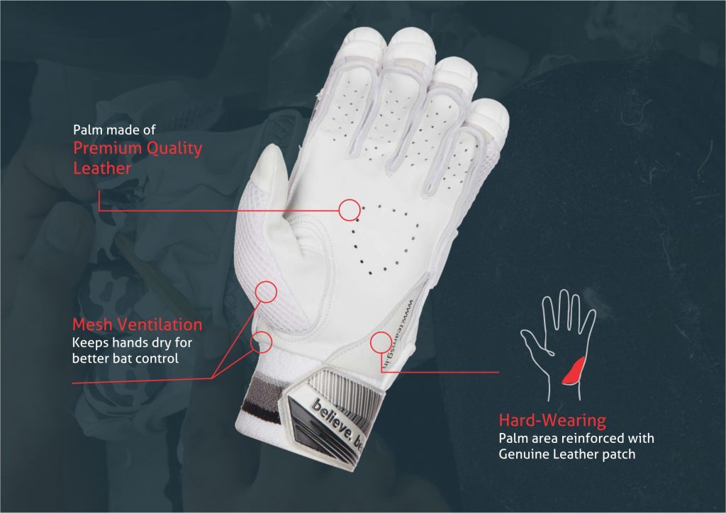 SG KLR Lite Adult Cricket Batting Gloves - Lightweight Protective Gear for Cricket Players - Perfect for Practice & Matches