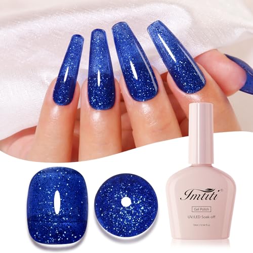 Navy Blue Iridescent Glitter