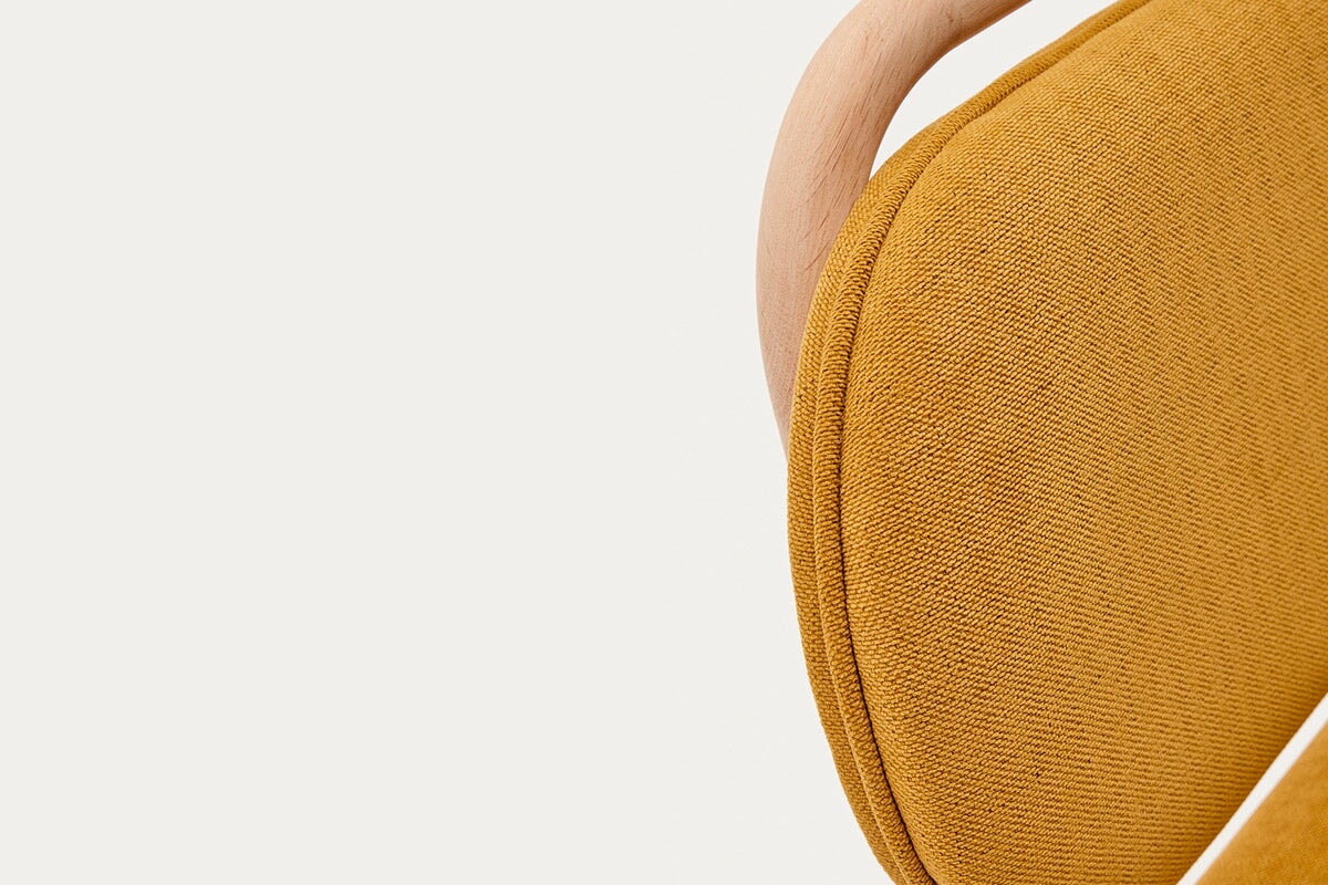Como Hilda Chair - Soft Chenille Fabric Upholstered Accent Chair for Living Room, Bedroom, or Office - Comfortable Modern Seating with Sturdy Metal Legs