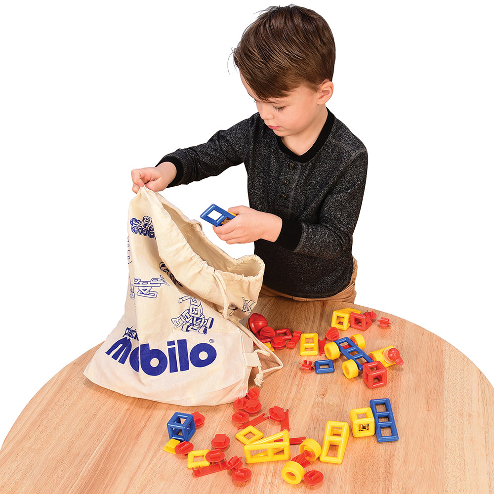 Mobilo® STEM Building Blocks Construction Kit - 250 Pcs Educational Toys for Kids Ages 4-8 | Creative Learning & Engineering Play for Boys & Girls | Perfect for Classroom, Birthday Gifts & Indoor Activities