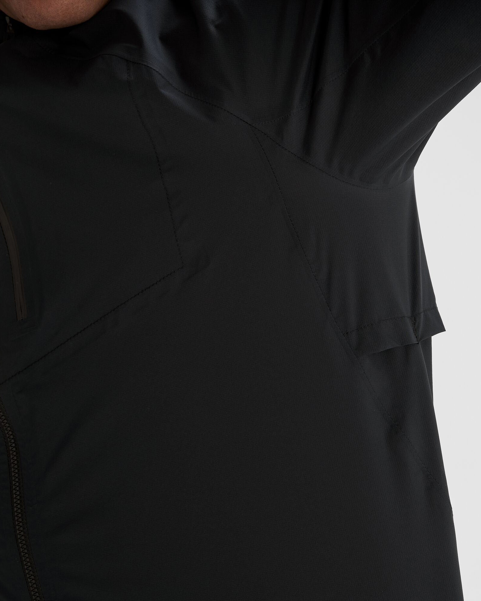 Men's Seeker 2.5L Waterproof Rain Jacket - Lightweight Windbreaker for Hiking & Outdoor Activities - Black Stingray Color