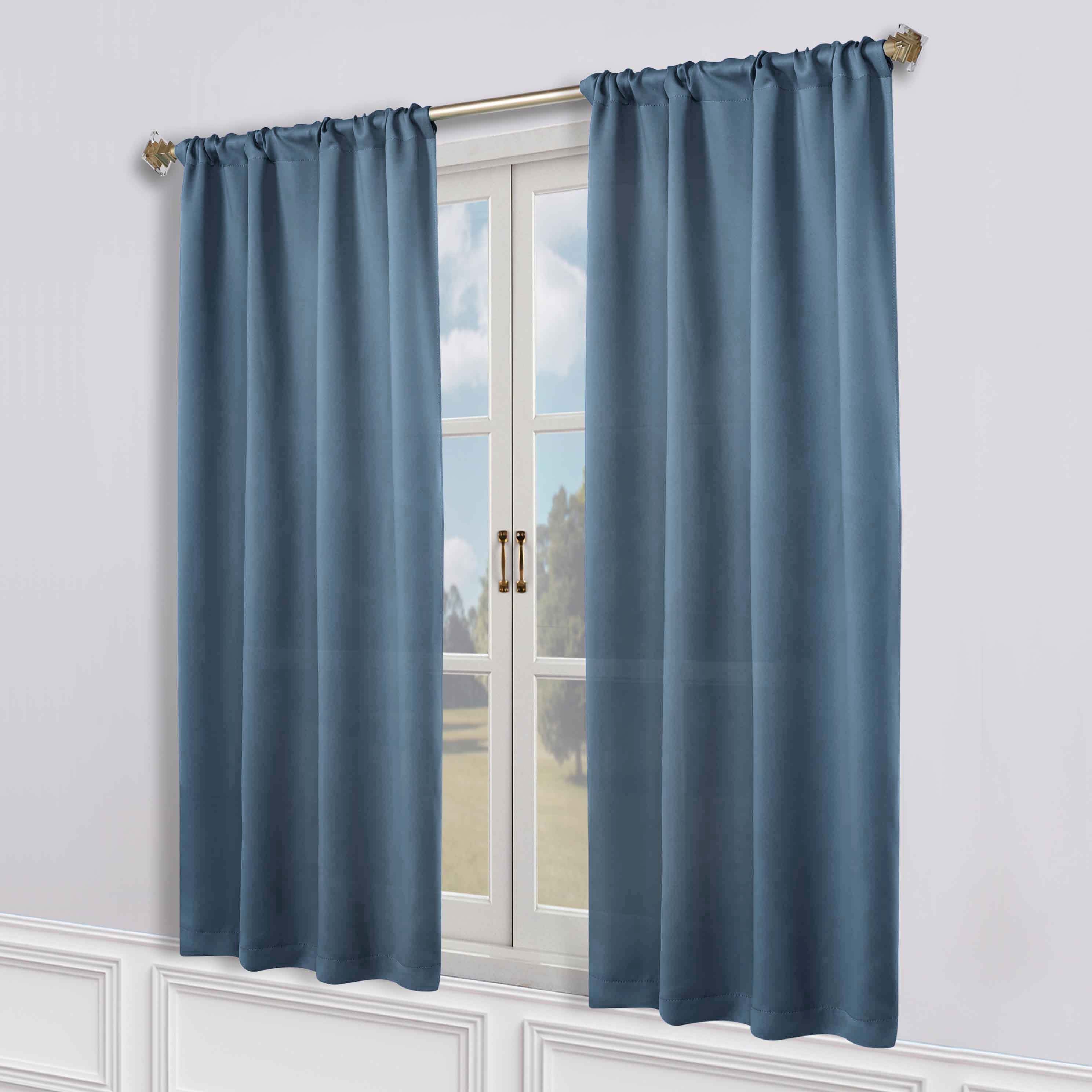 Machine Washable Blackout Curtains Set of 2 - Solid Color Room Darkening Window Drapes for Bedroom, Living Room & Nursery - Noise Reducing & Energy Efficient
