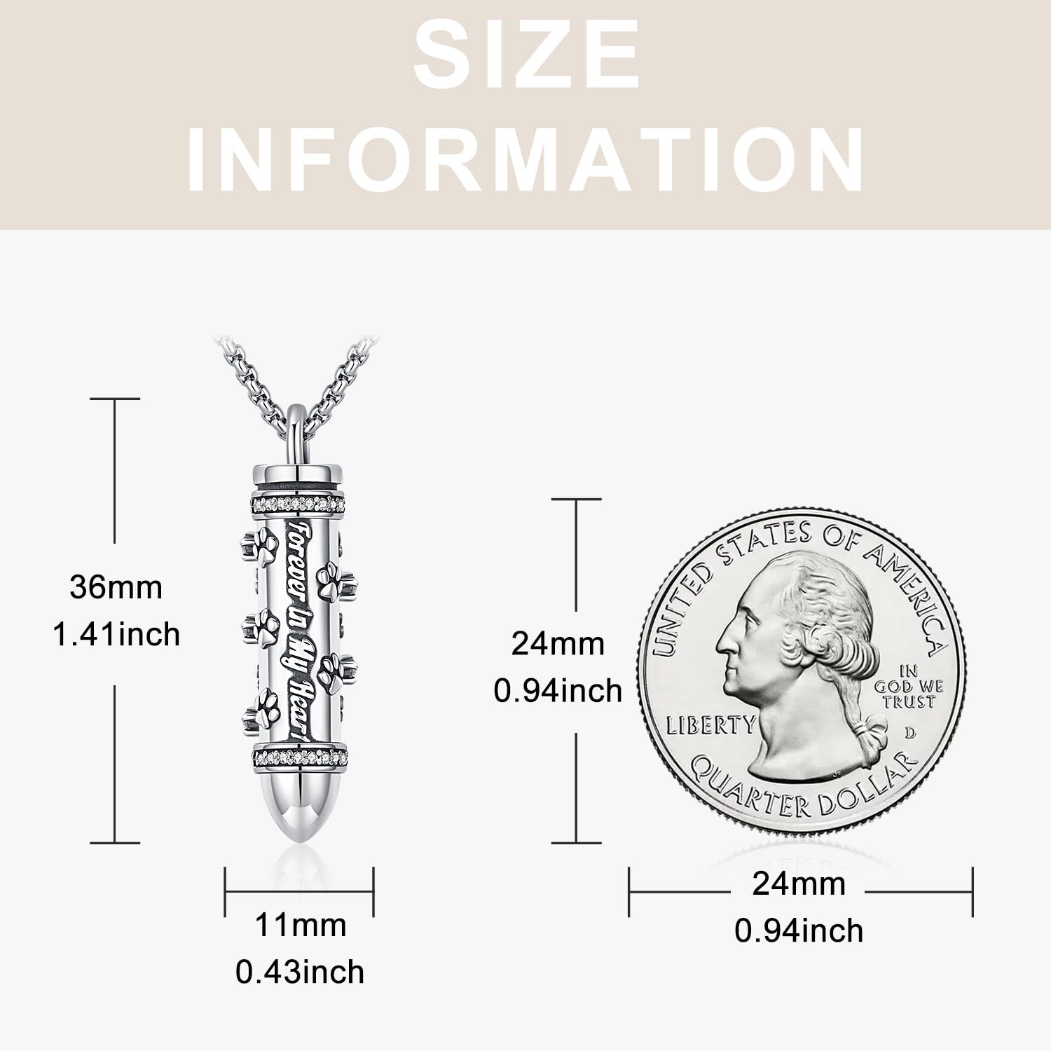 Sterling Silver Cremation Jewelry for Ashes - Odinstone Urn Necklace Pendant for Women & Men | Memorial Keepsake for Loved Ones | Perfect for Remembrance, Funerals & Special Occasions