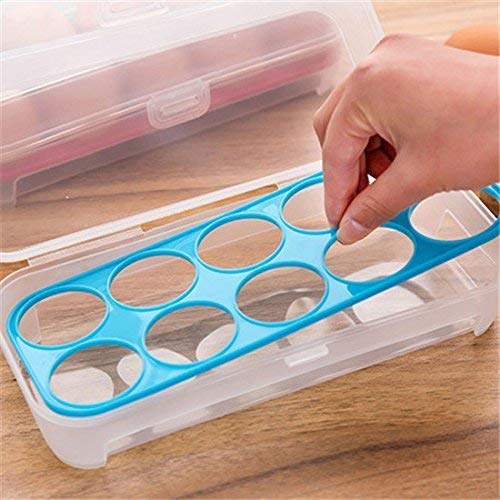PRAGAT VIEW Refrigerator Egg Storage Box – Large Capacity Adjustable Egg Container with 10 Grids | Perfect for Kitchen, Fridge Organization & Fresh Egg Storage