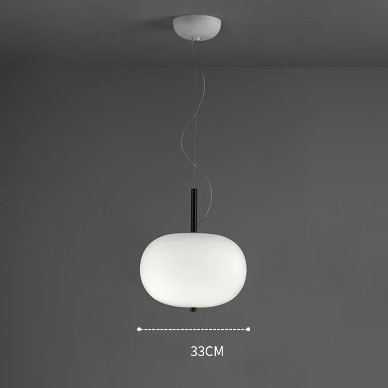 Modern Glass Ball LED Pendant Light - Dimmable Hanging Fixture for Kitchen Island, Dining Room & Bedroom Decor