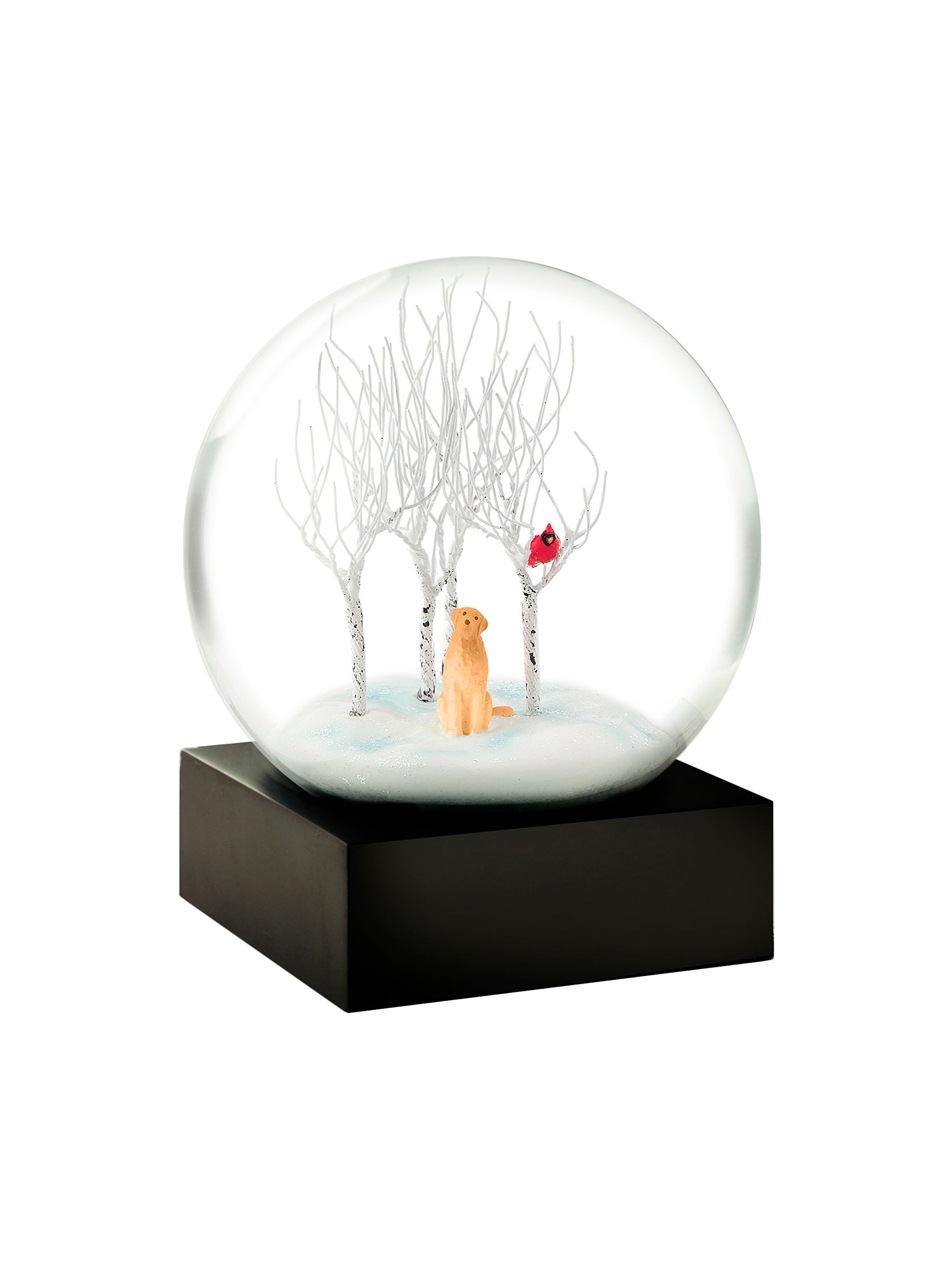 Enchanted Lab in Woods Snow Globe - Winter Wonderland Decoration for Home, Office & Gifts | Perfect for Christmas, Holidays & Fairy Tale Decor