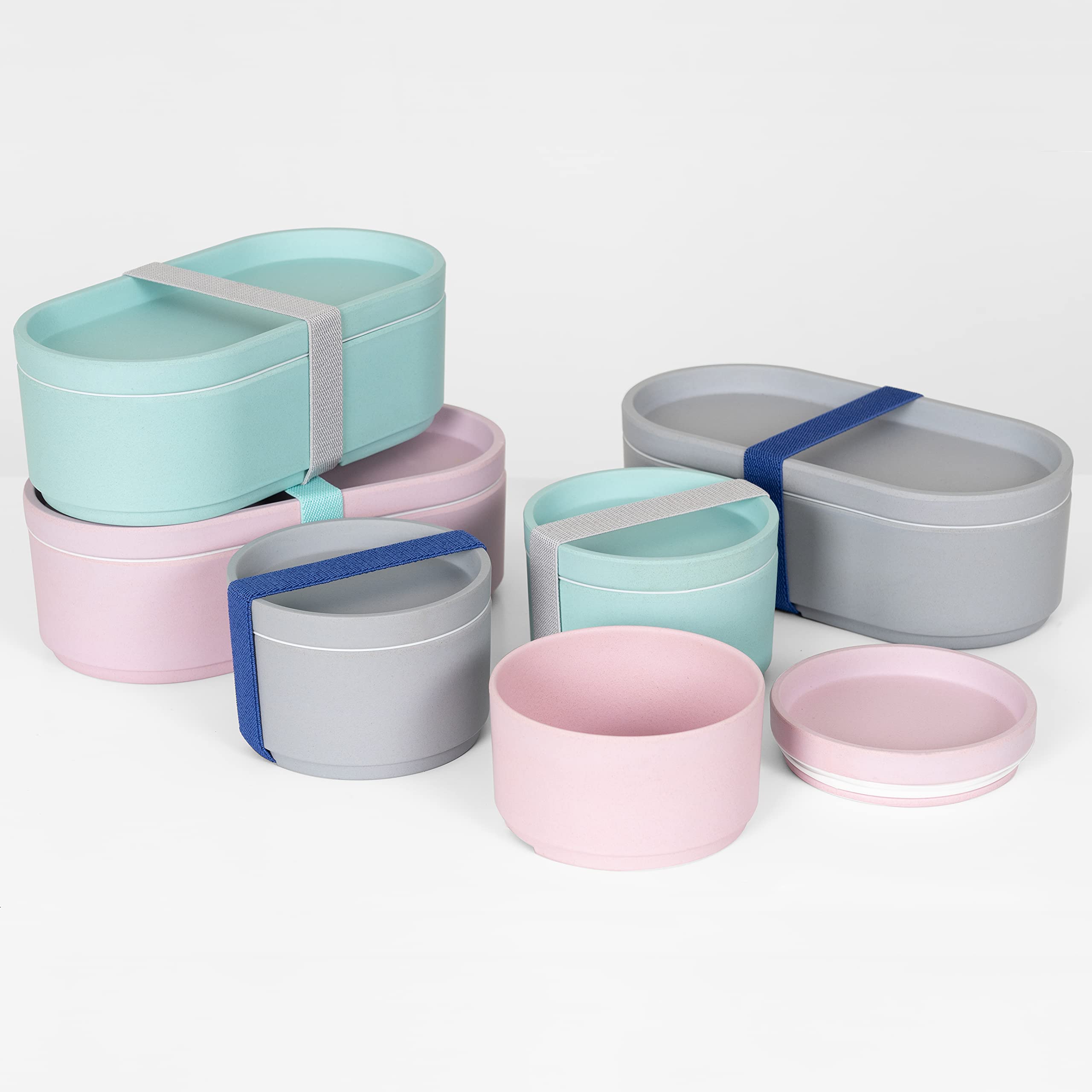 Eco-Friendly BPA-Free Bamboo Bento Lunch Box - Pink | Reusable & Sustainable Food Container for Office, School & Picnic