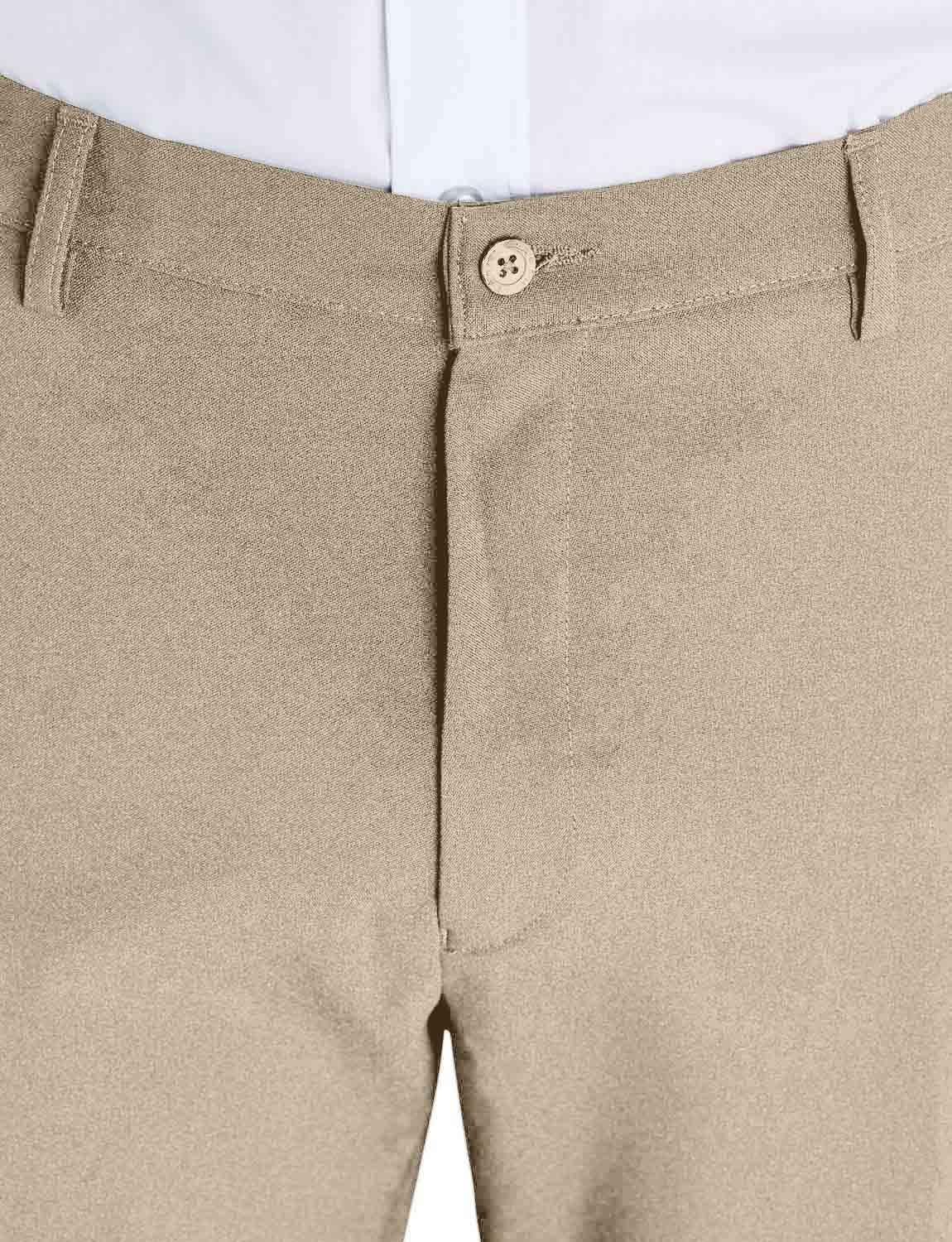 Classic Men's Dress Pants with Slant Pockets - Formal Office Wear & Business Attire for Professional Men
