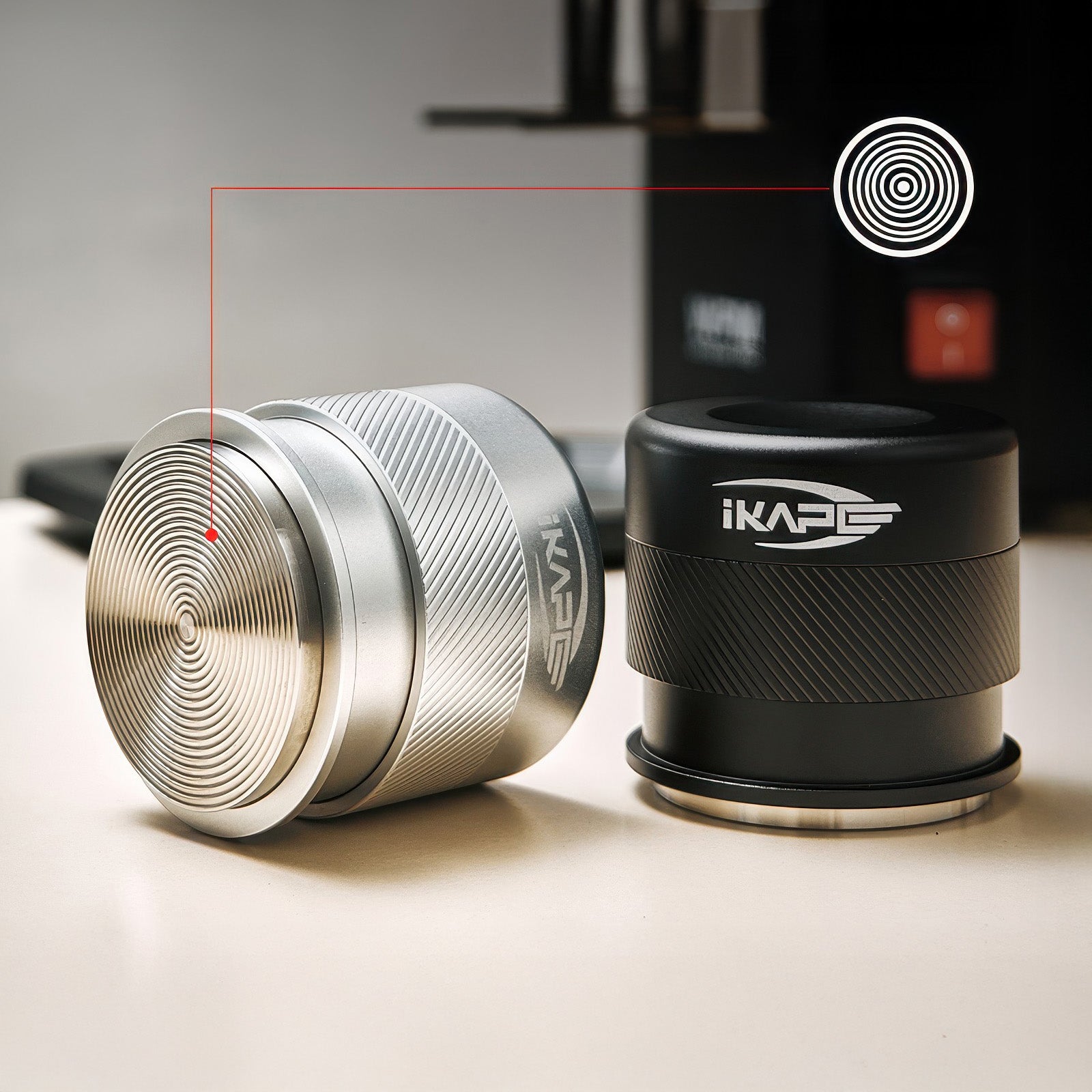 Premium Espresso Calibrated Tamper with Spring Loaded - Professional Coffee Barista Tool for Perfect Tamping Pressure - Ideal for Home & Commercial Espresso Machines