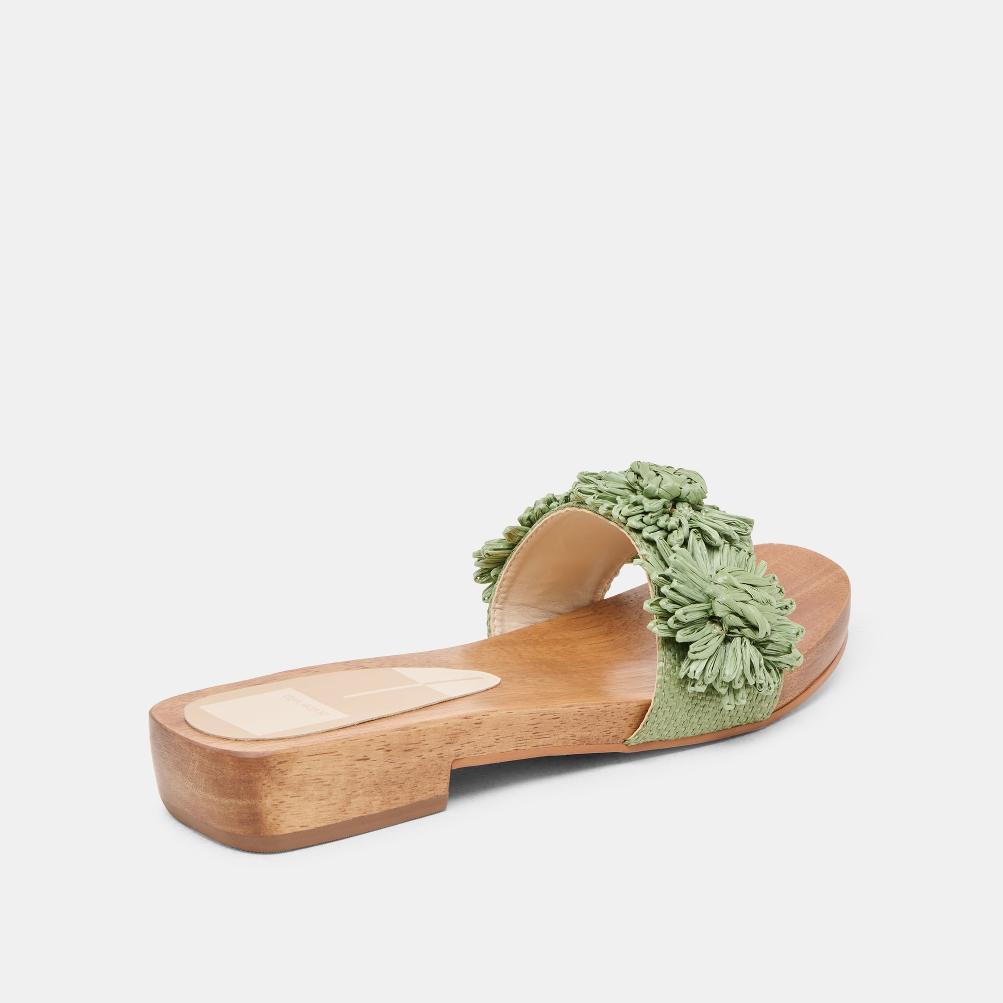 ARIENA Women's Jade Floral Raffia Sandals - Comfortable Summer Beach Slides for Outdoor Walking, Vacation & Casual Wear