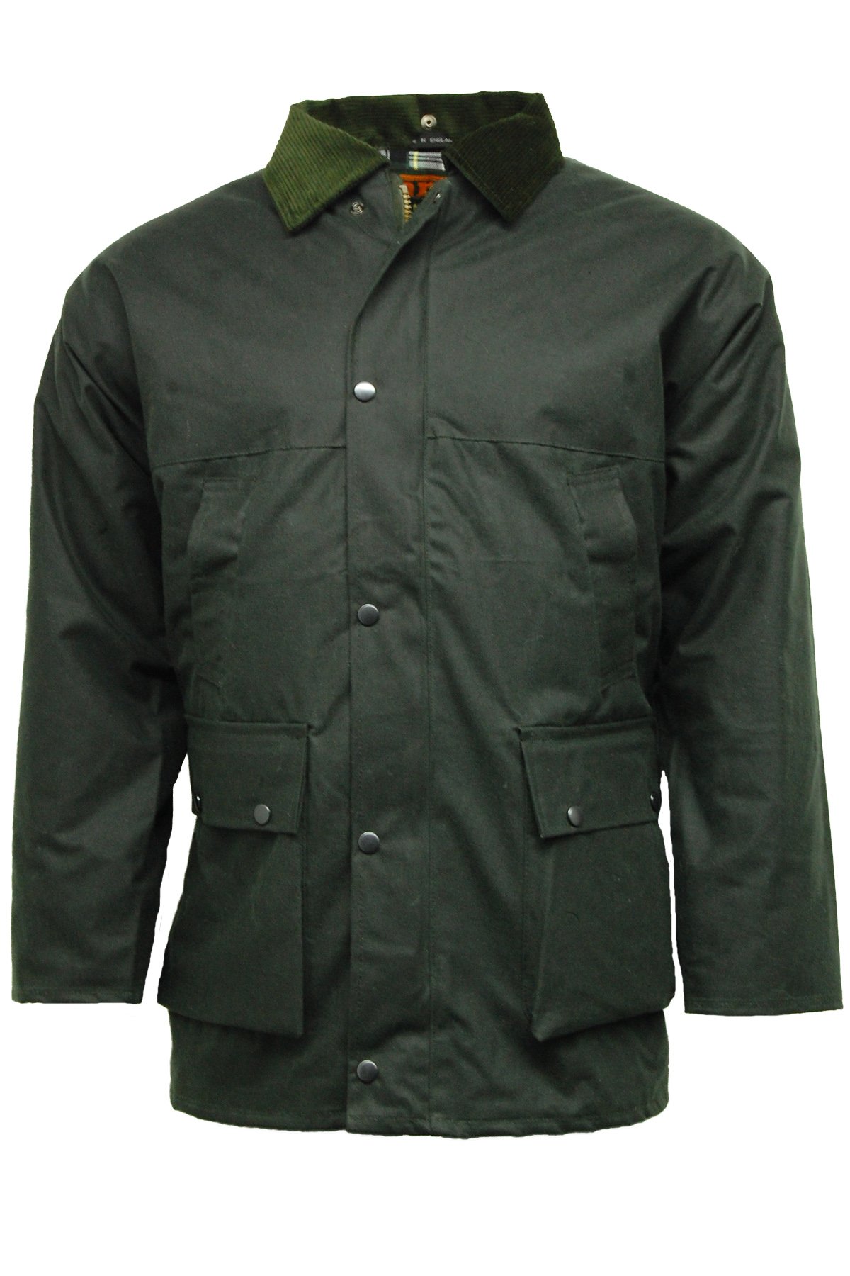 Lightweight Wax Jacket for Outdoor Adventures - Olive XX-Large