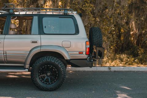 Dobinsons Heavy Duty Rear Bumper with Dual Swing Outs for Toyota Land Cruiser 80 Series (1990-1997) - Off-Road Adventure & Overlanding Accessory