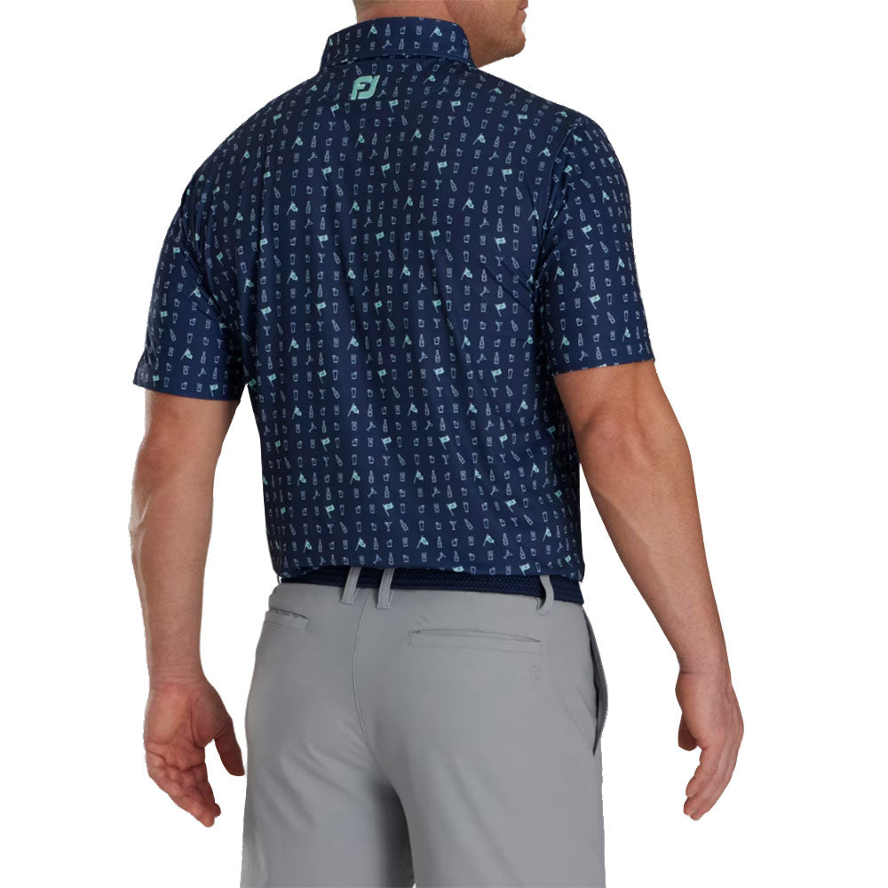 FootJoy 19th Hole Men's Golf Polo Shirt - Breathable Performance Golf Apparel for Casual & Tournament Play