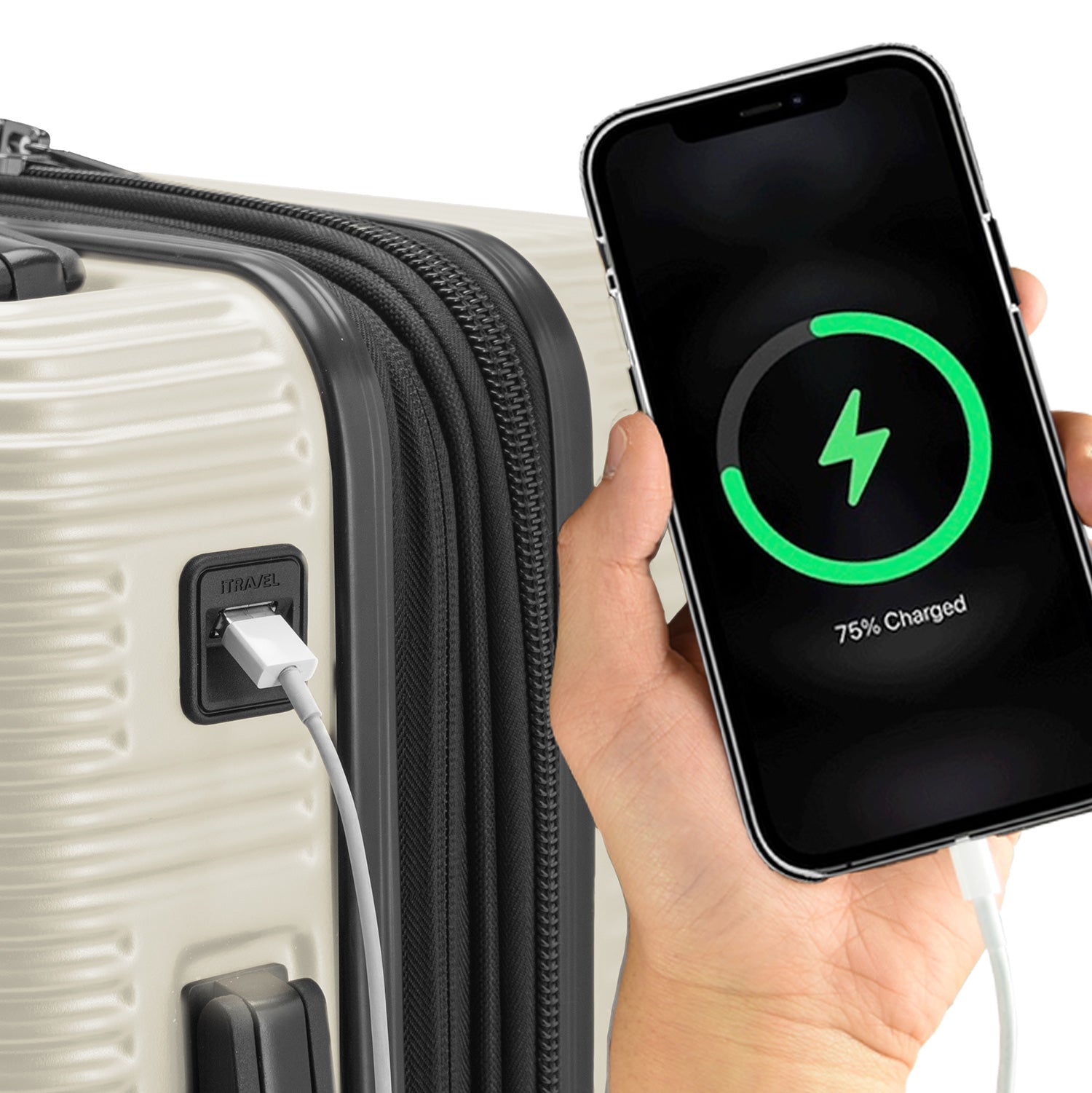 Ember 3-Piece Lightweight Luggage Set with Spinner Wheels - Perfect for International Travel & Business Trips